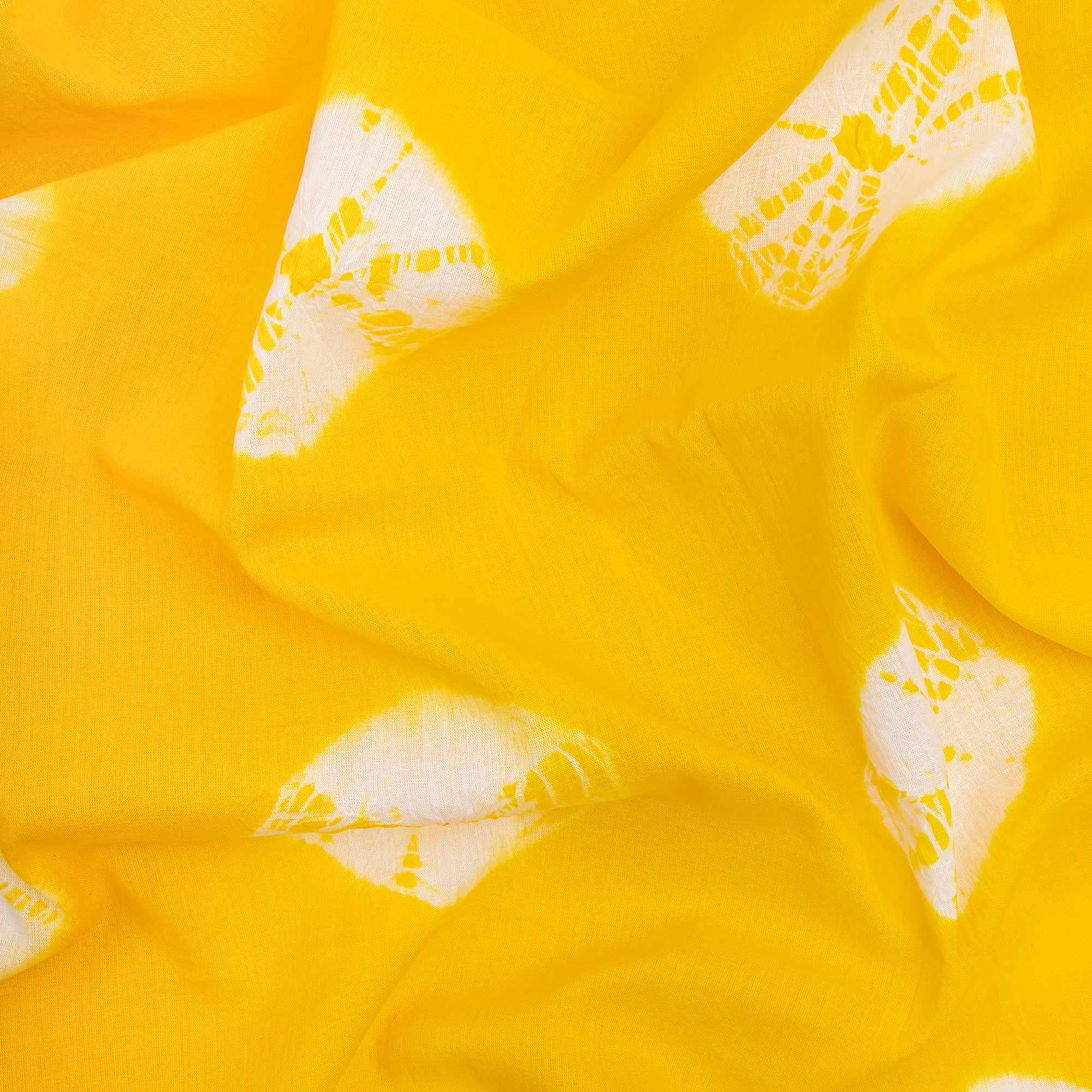 Shibori Yellow Tie Dye Fabric
