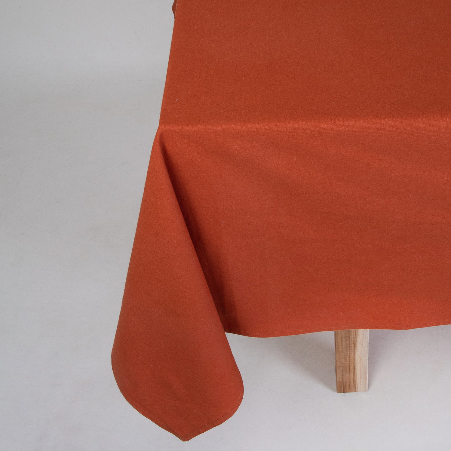 Soft Natural Hand Dyed Orange Dining Roon Table Covers