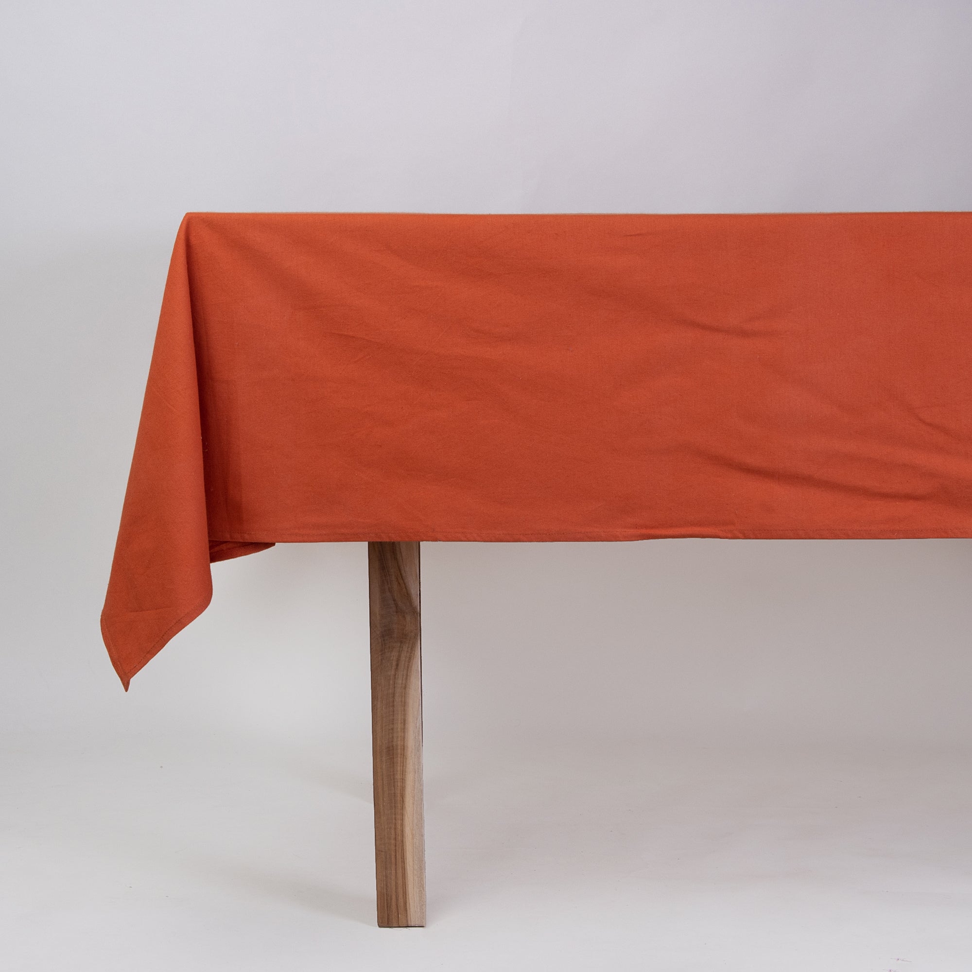 Soft Natural Hand Dyed Orange Dining Roon Table Covers