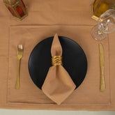 Solid Brown Indian Handmade Pure Cotton Dinner Cloth Table Covers