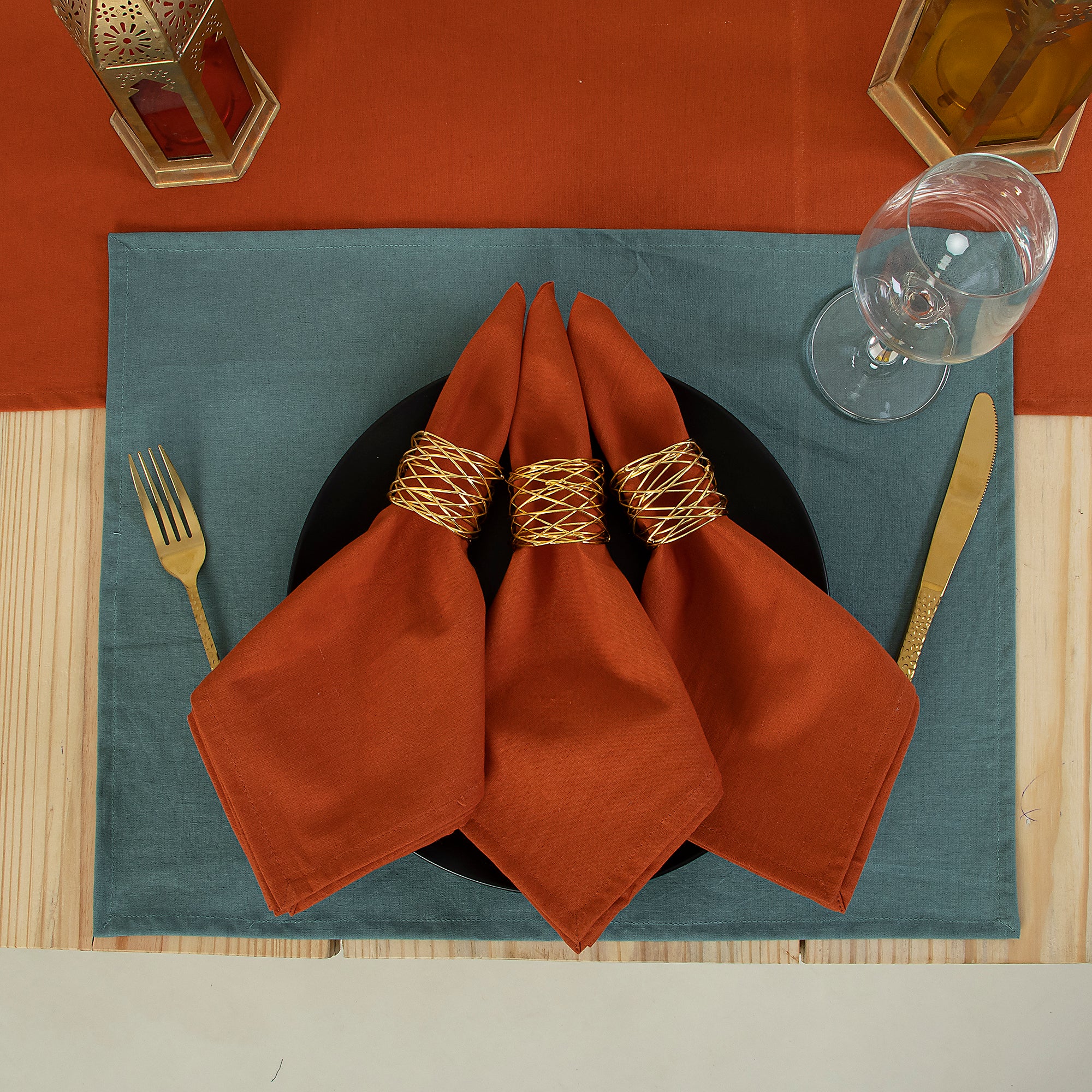 Solid Cotton Dining Valantine Rable Runner