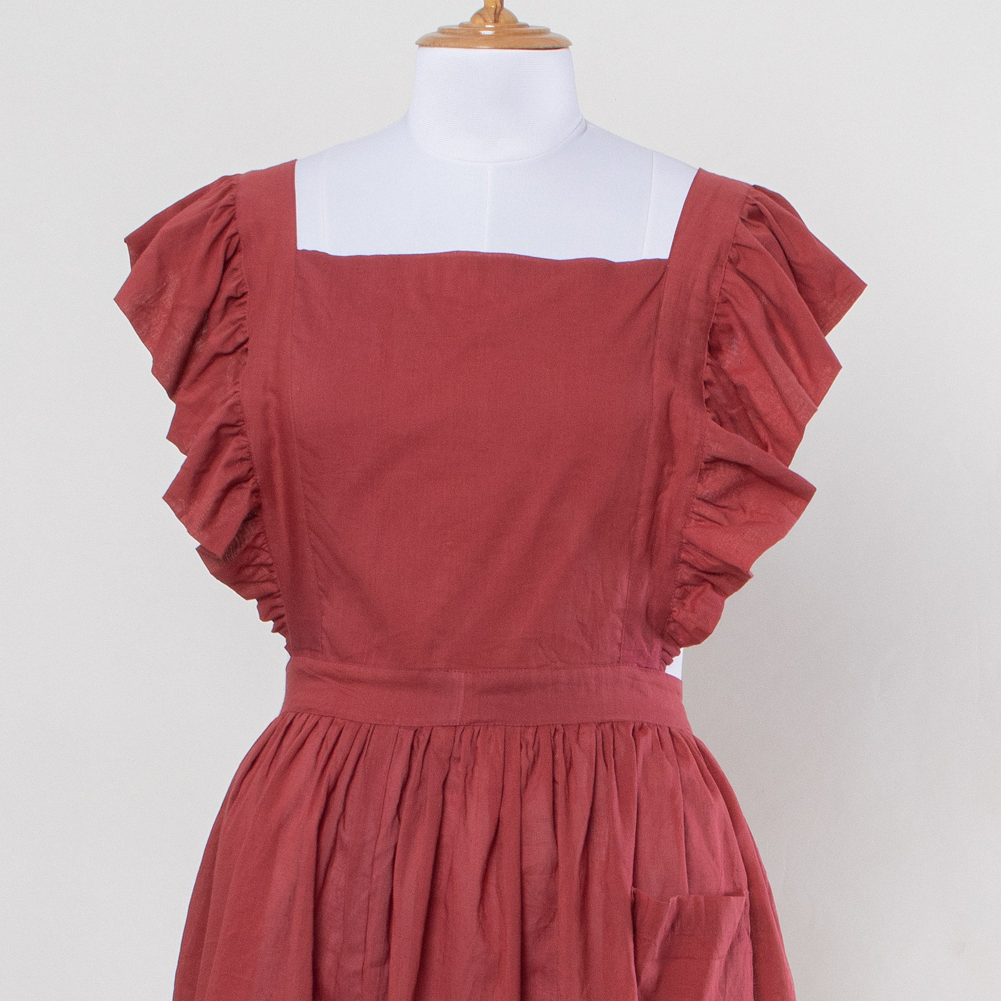 Solid Dyed Pure Cotton Womens Apron