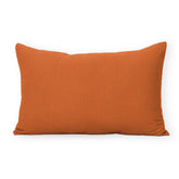 Solid Orange Cotton Waffle Pillow Cover for Farmhose