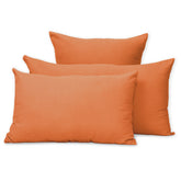 Solid Orange Cotton Waffle Pillow Cover for Farmhose
