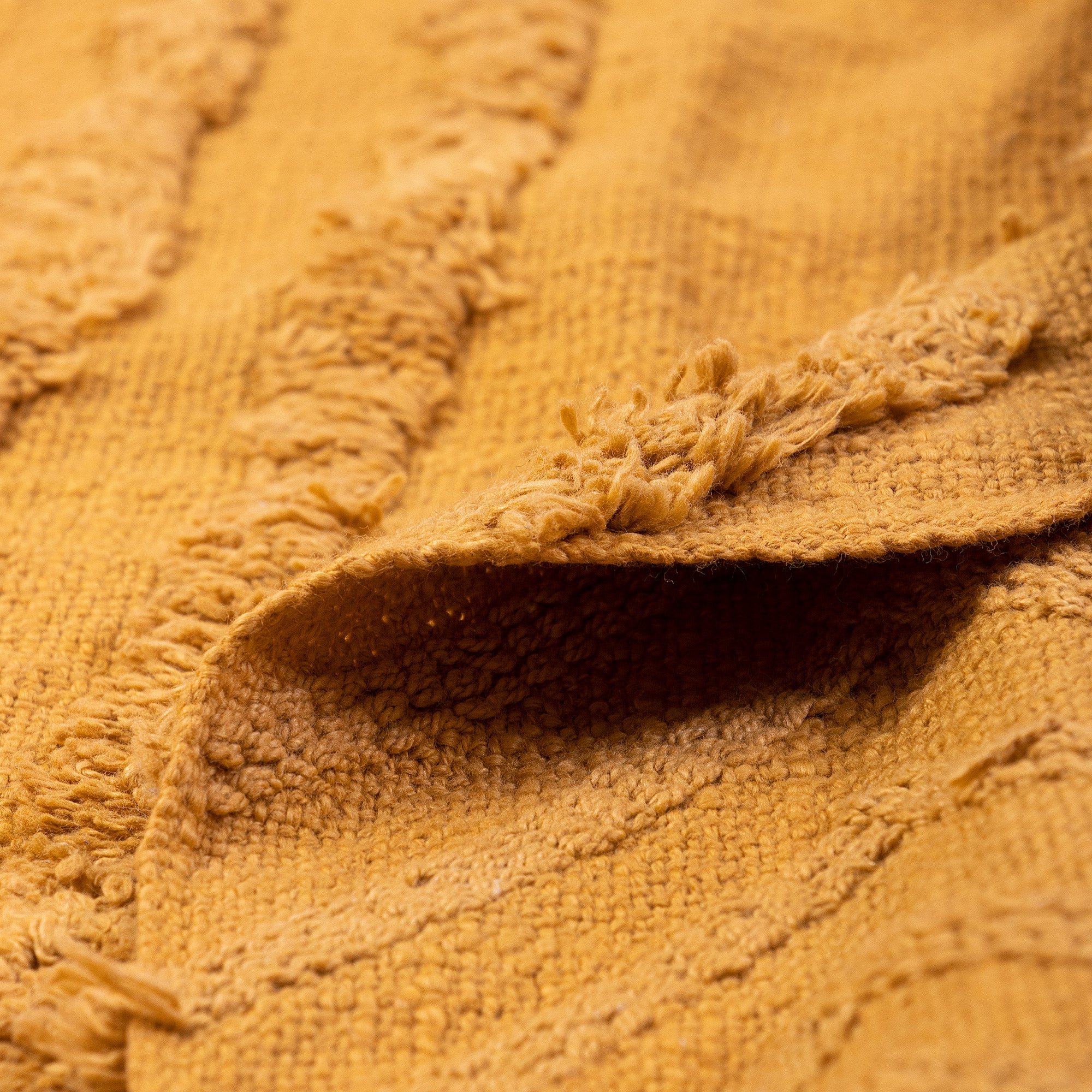 Solid Yellow Pure Cotton Couch Throw Blanket