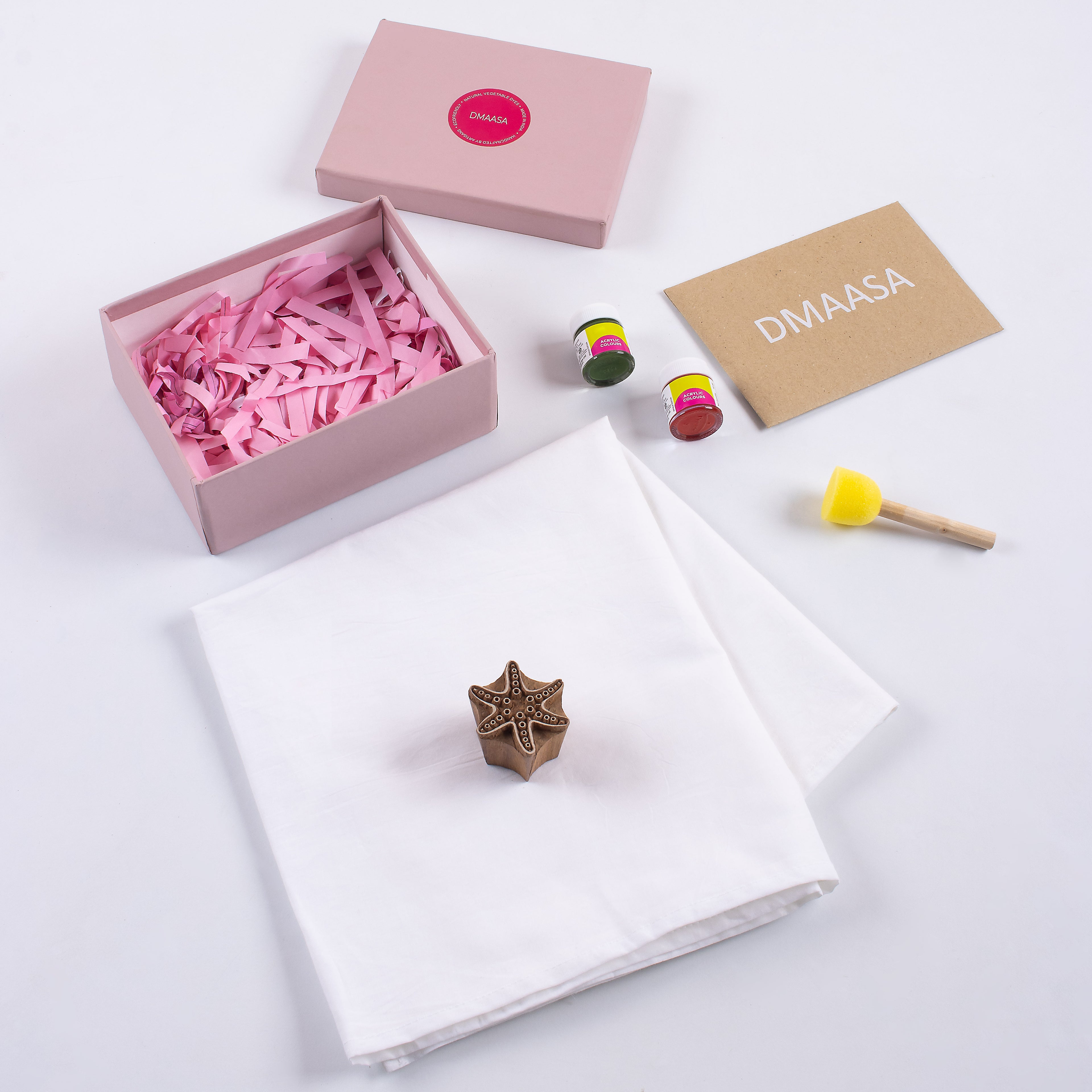 Star Wood Block Printing DIY Gift Kit