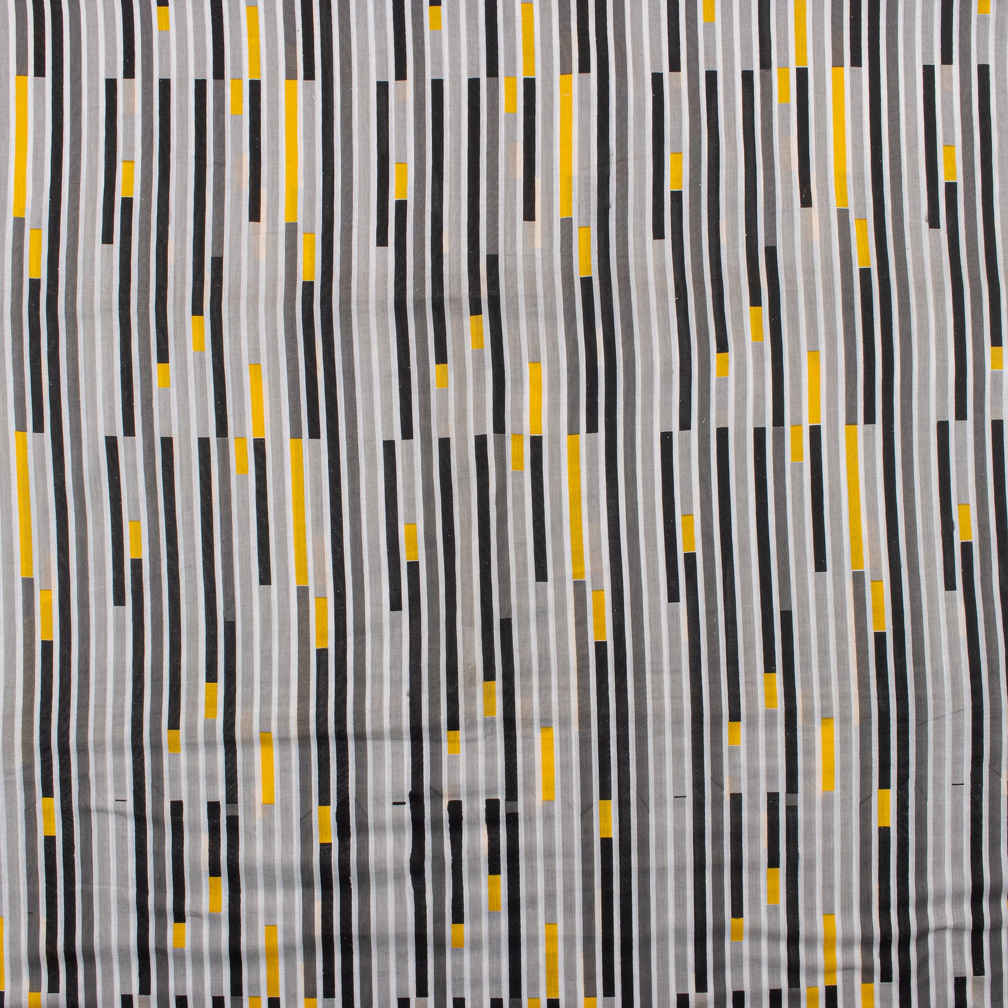 Striped Hand Printed Organic Cotton Fabric