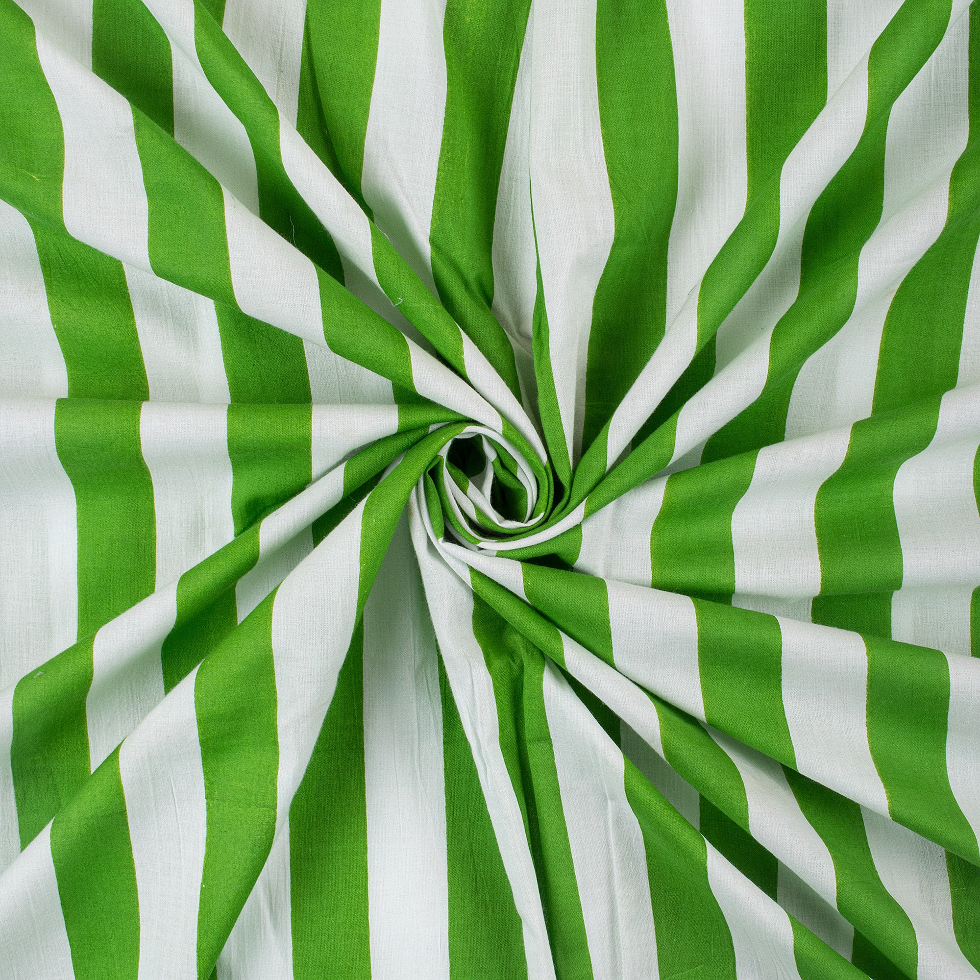 Striped Printed Cotton Fabric By The Yard