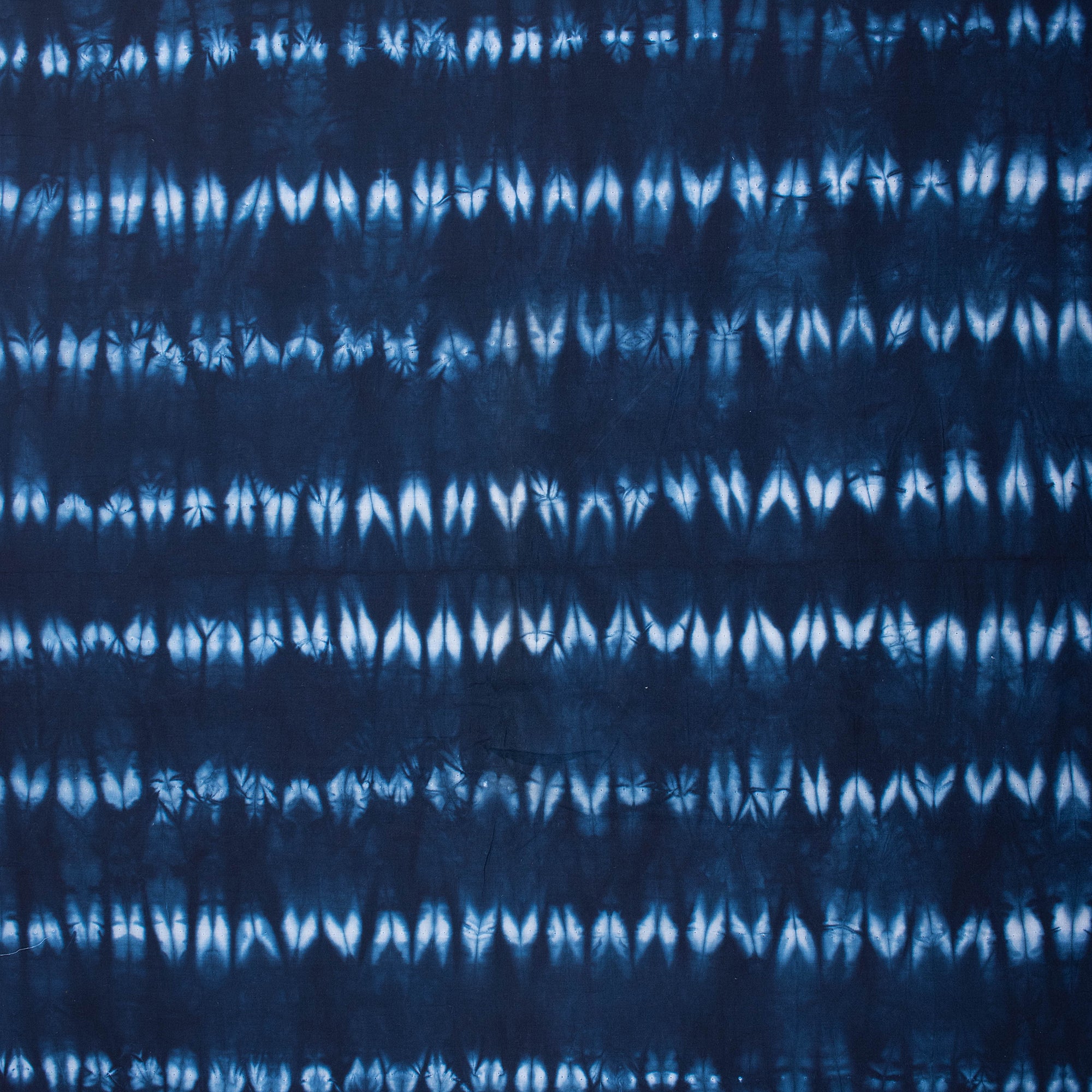 Stunning Blue Shibori Tie Dye Cotton Fabric