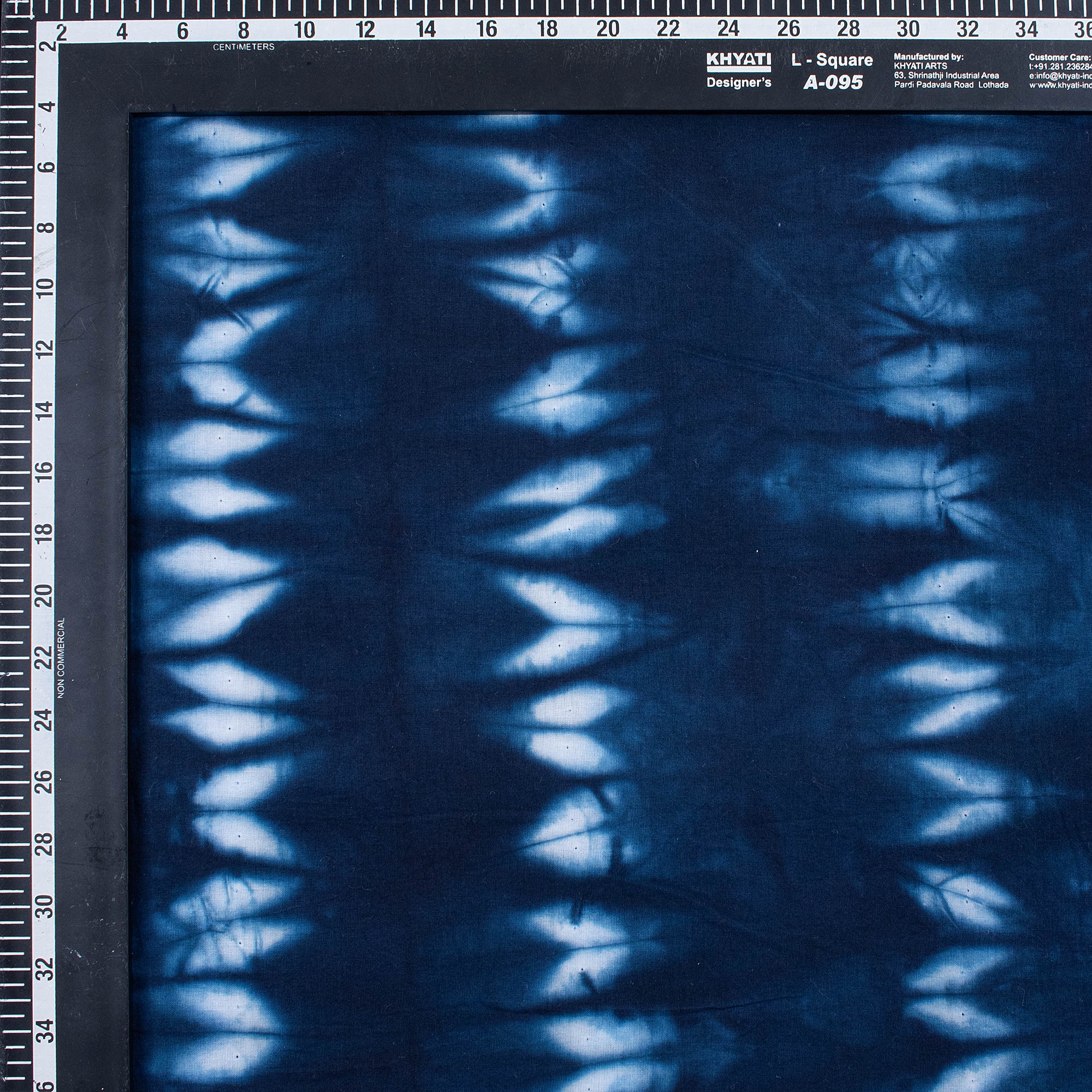 Stunning Blue Shibori Tie Dye Cotton Fabric