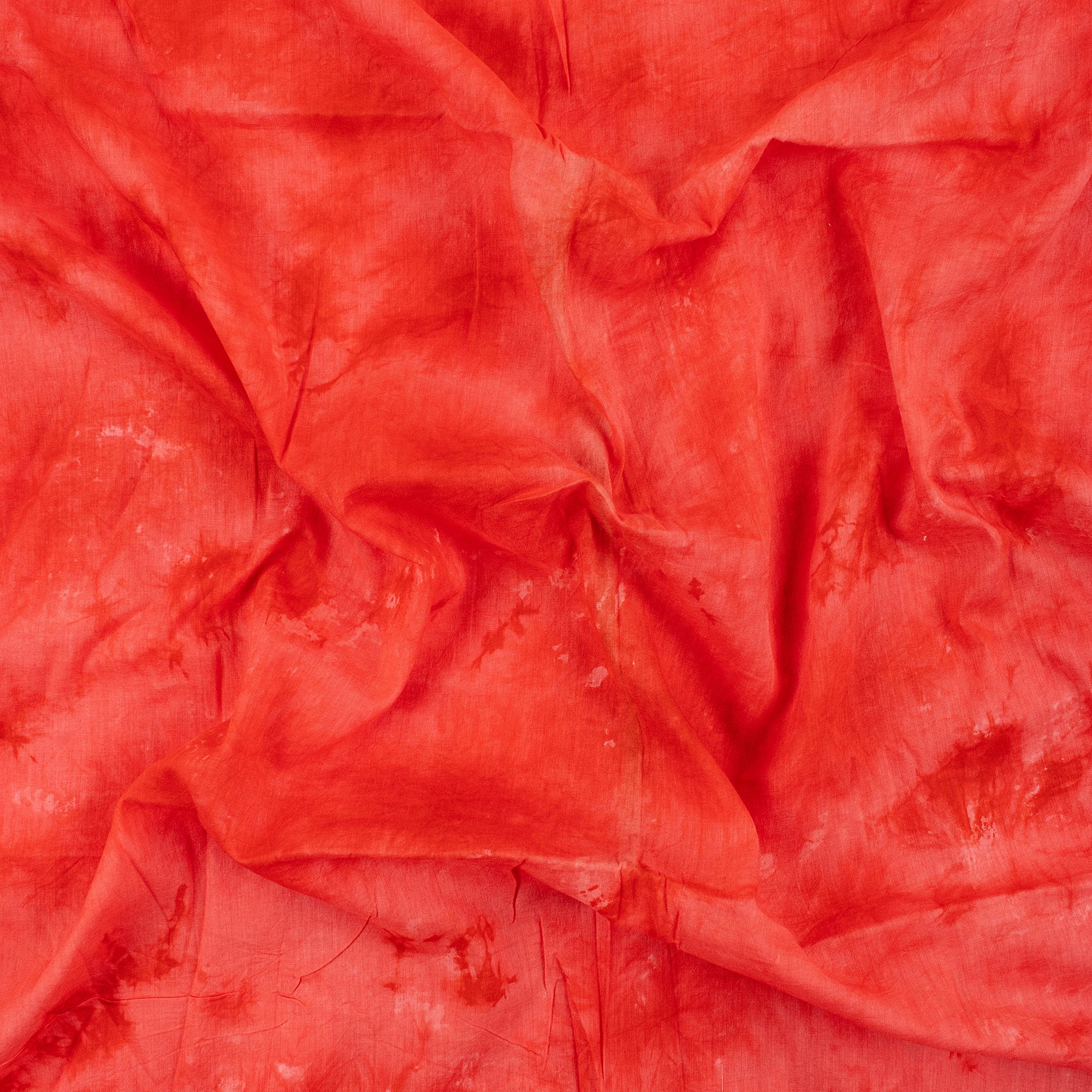 Stunning Red Tie Dye Cotton Shibori Fabric