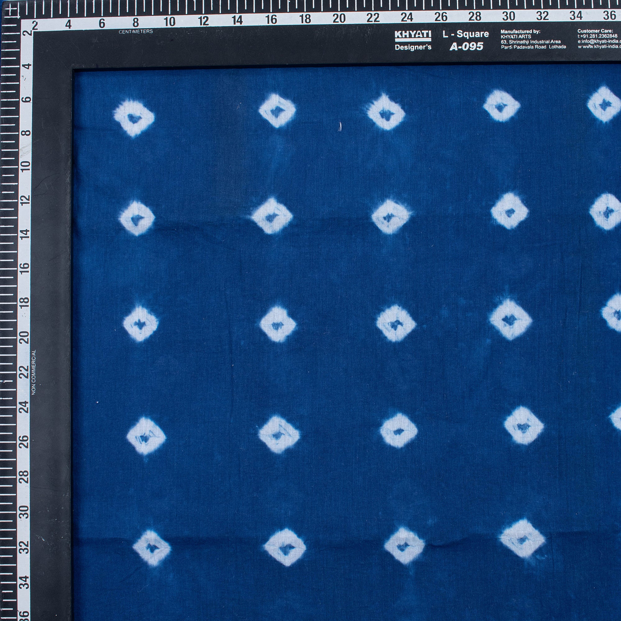 Stylish Blue Cotton Shibori Tie Dye Fabric