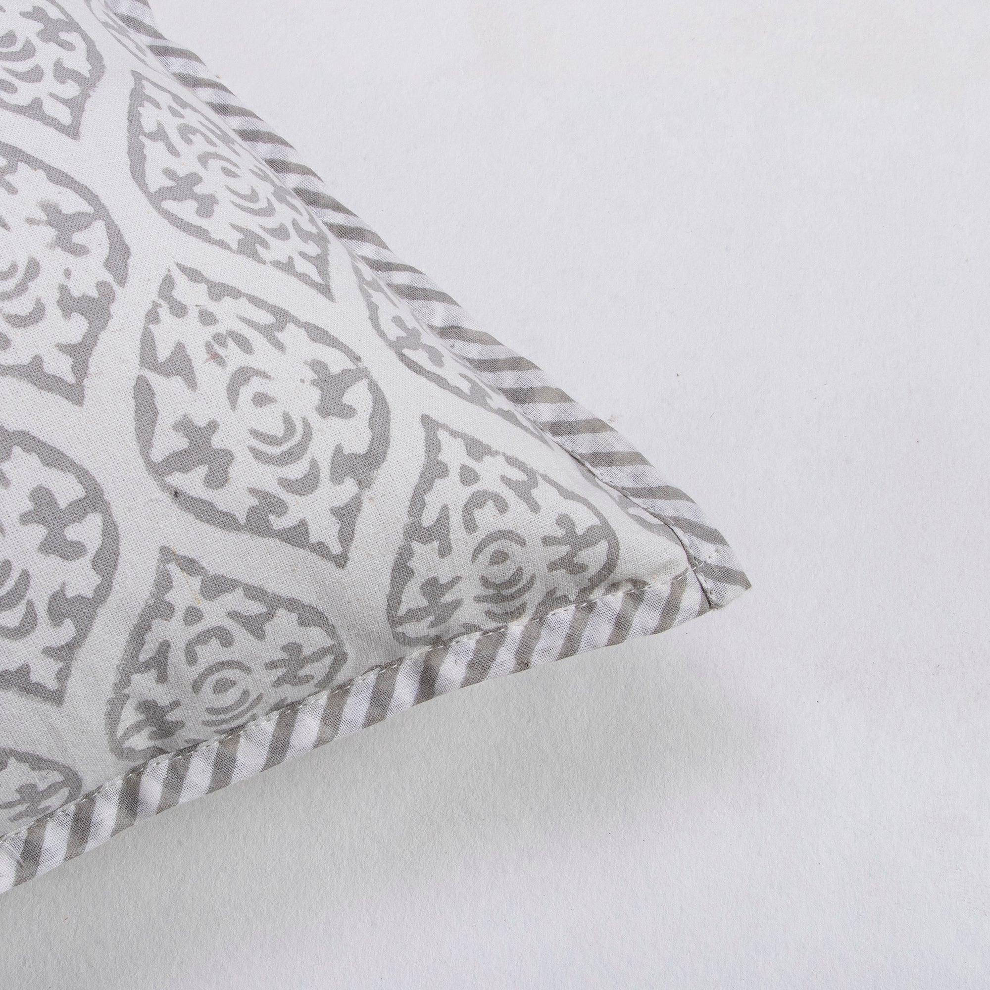 Stylish Hand Block Cotton Cushion Cover