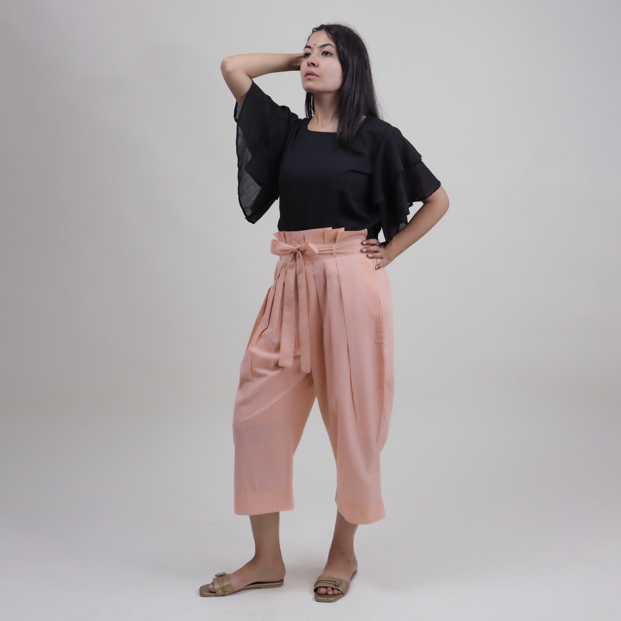 Stylish Handmade Cotton Top & Pant Set for Party