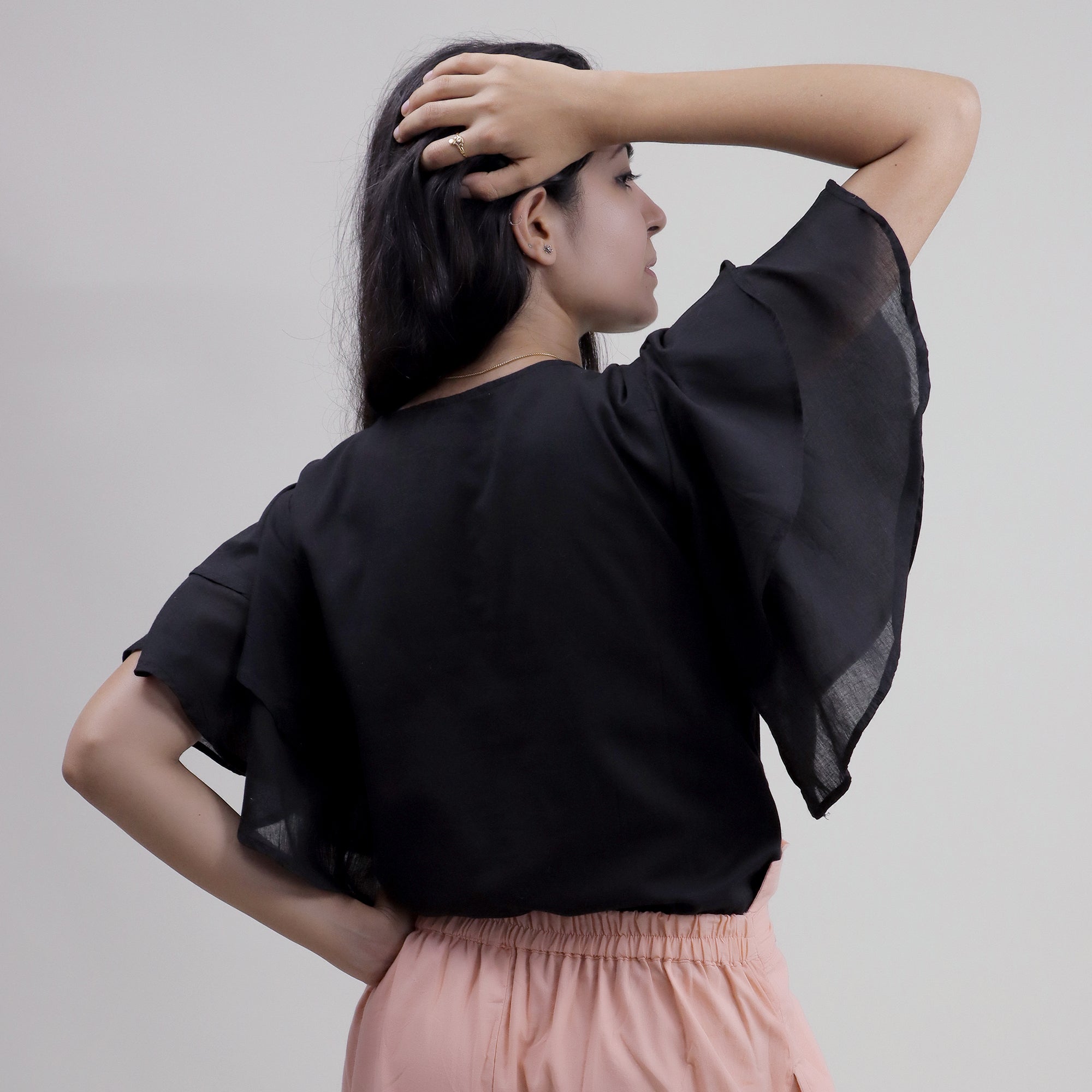 Stylish Handmade Cotton Top & Pant Set for Party