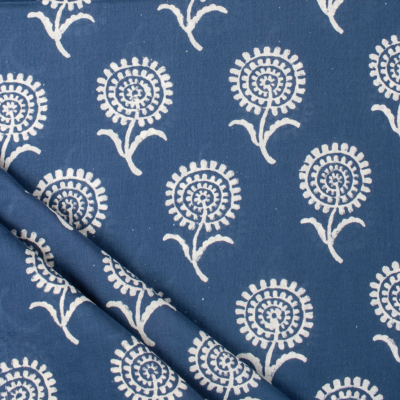 Sustainable Block Printed Discharge Fabric