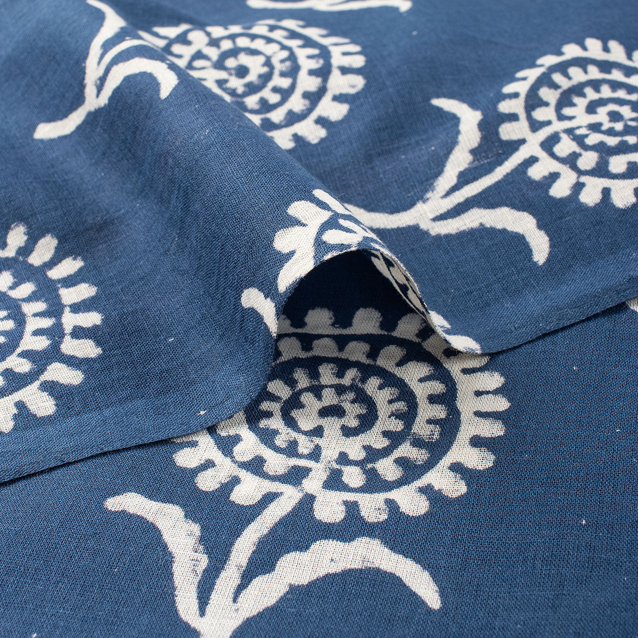 Sustainable Block Printed Discharge Fabric