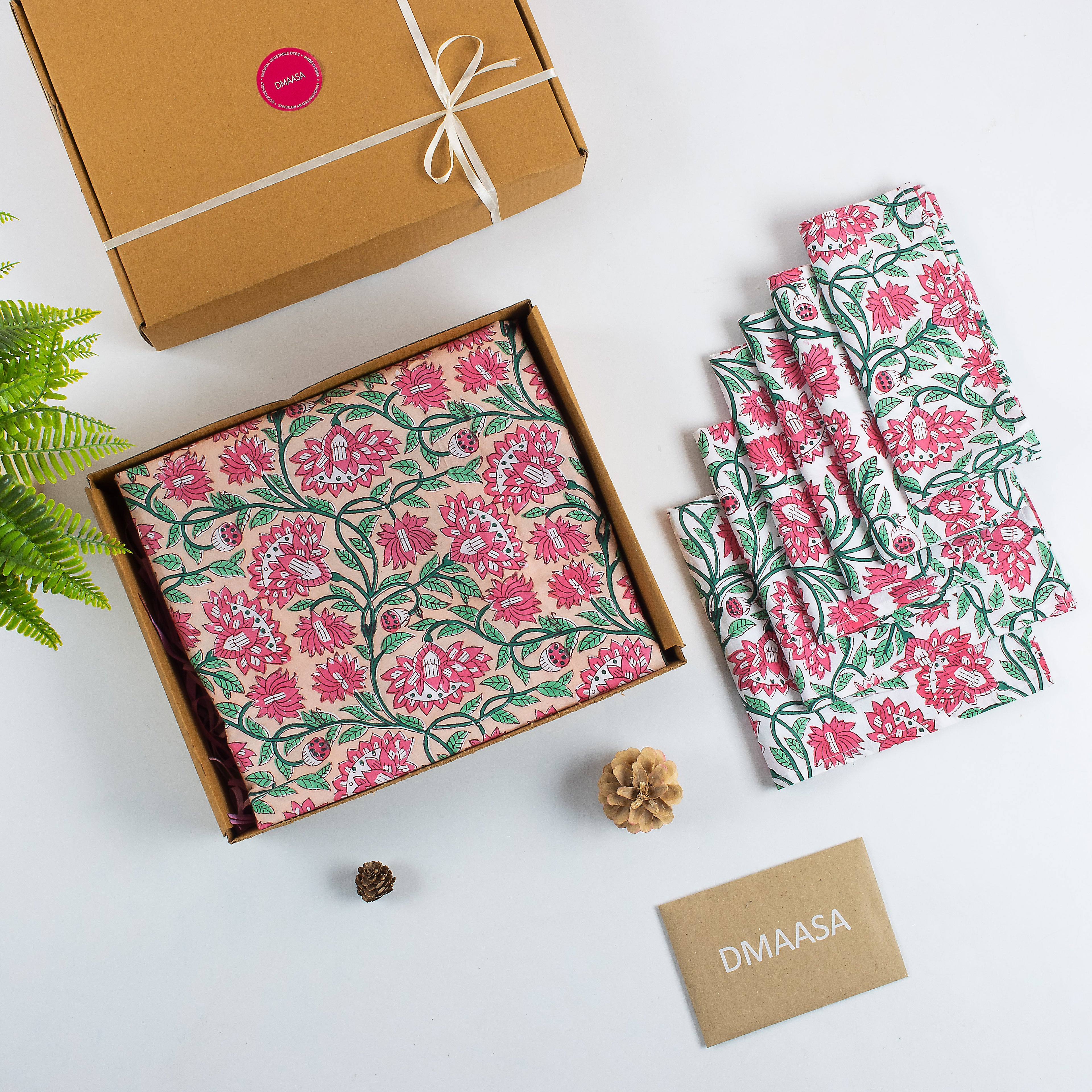 Best Gift Sets Floral Dining Table Cloth & Cotton Napkin