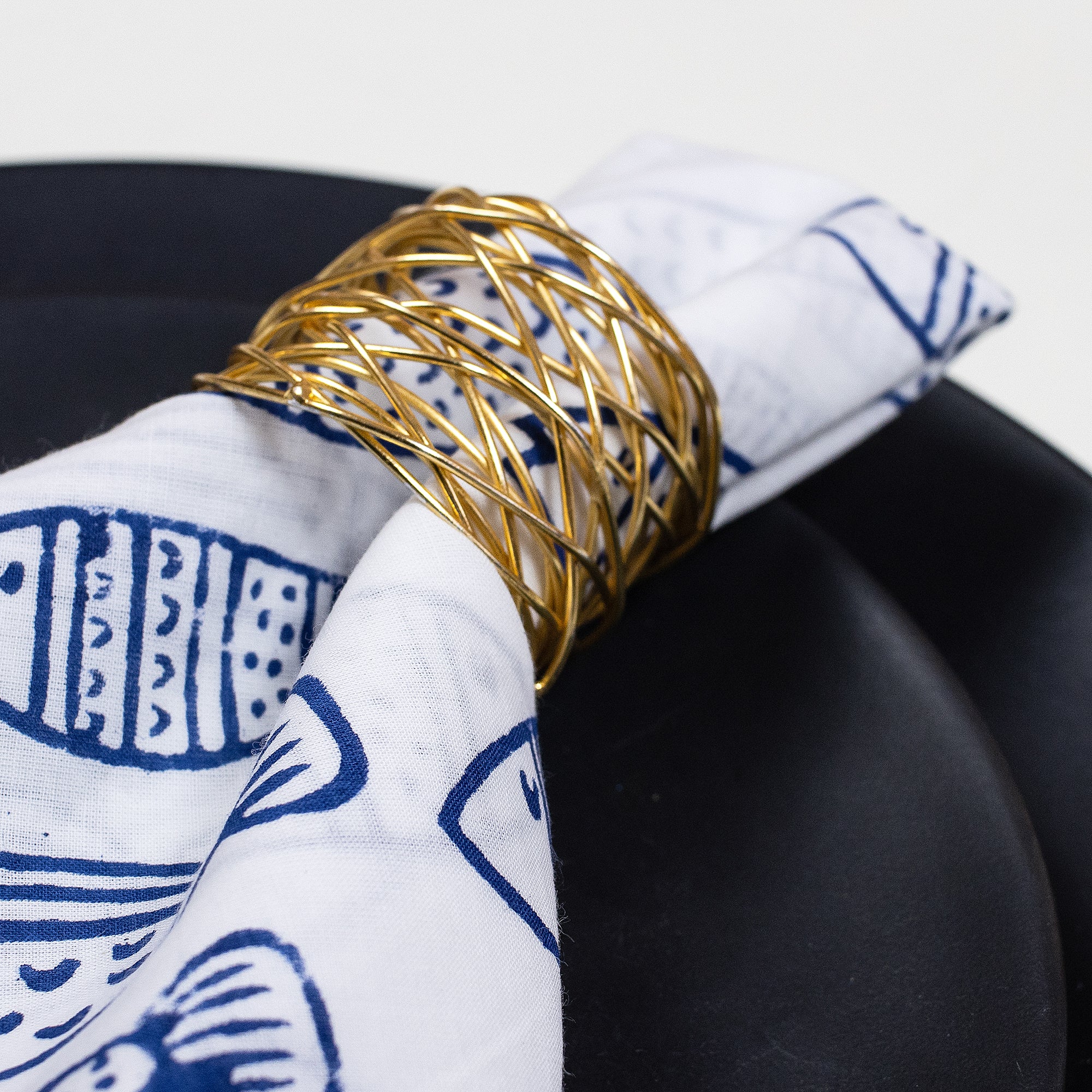 Animal Hand Blocked Printed Cotton Kitchen Napkin Cloth