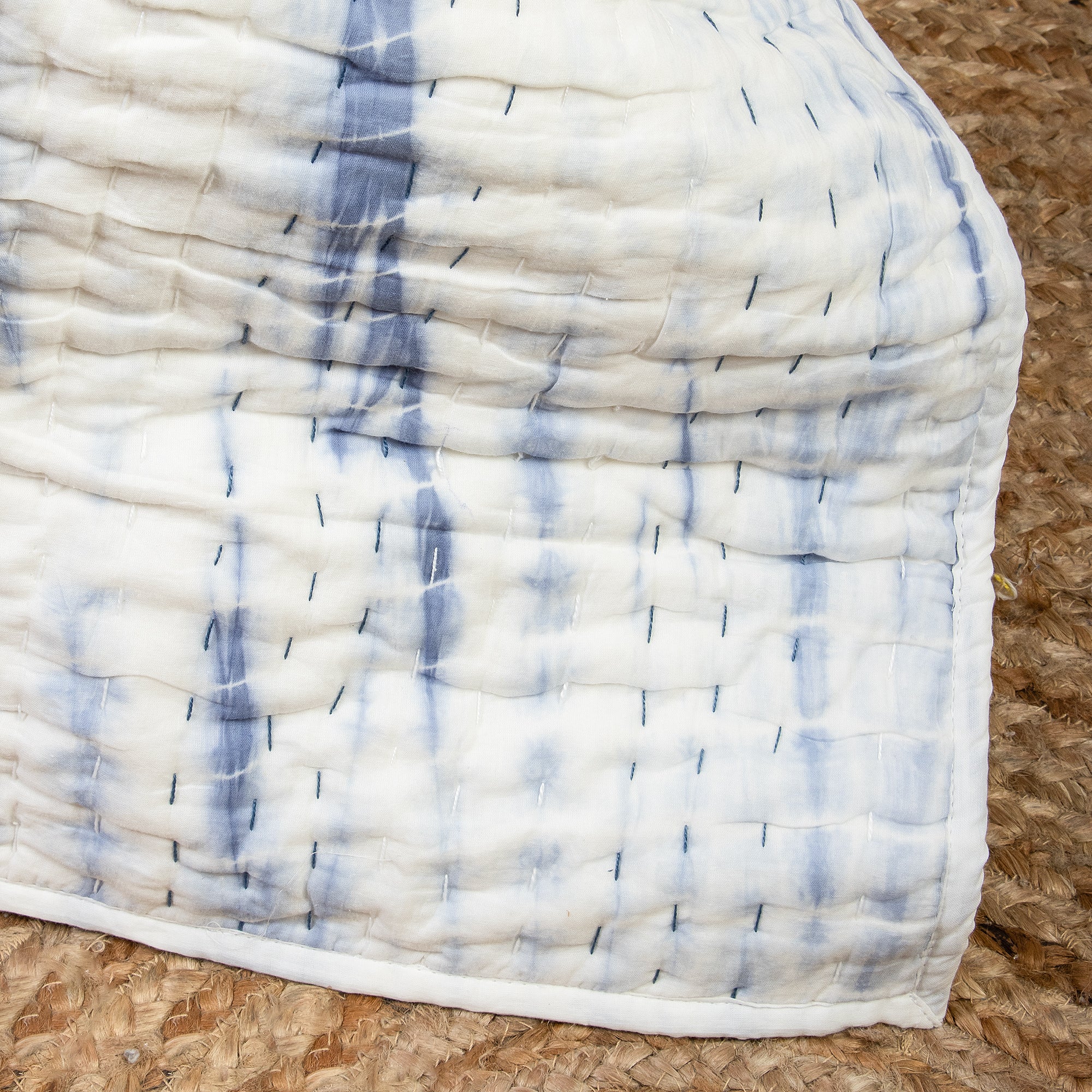 Tie Dye Indian Cotton Kantha Winter Quilt Blanket