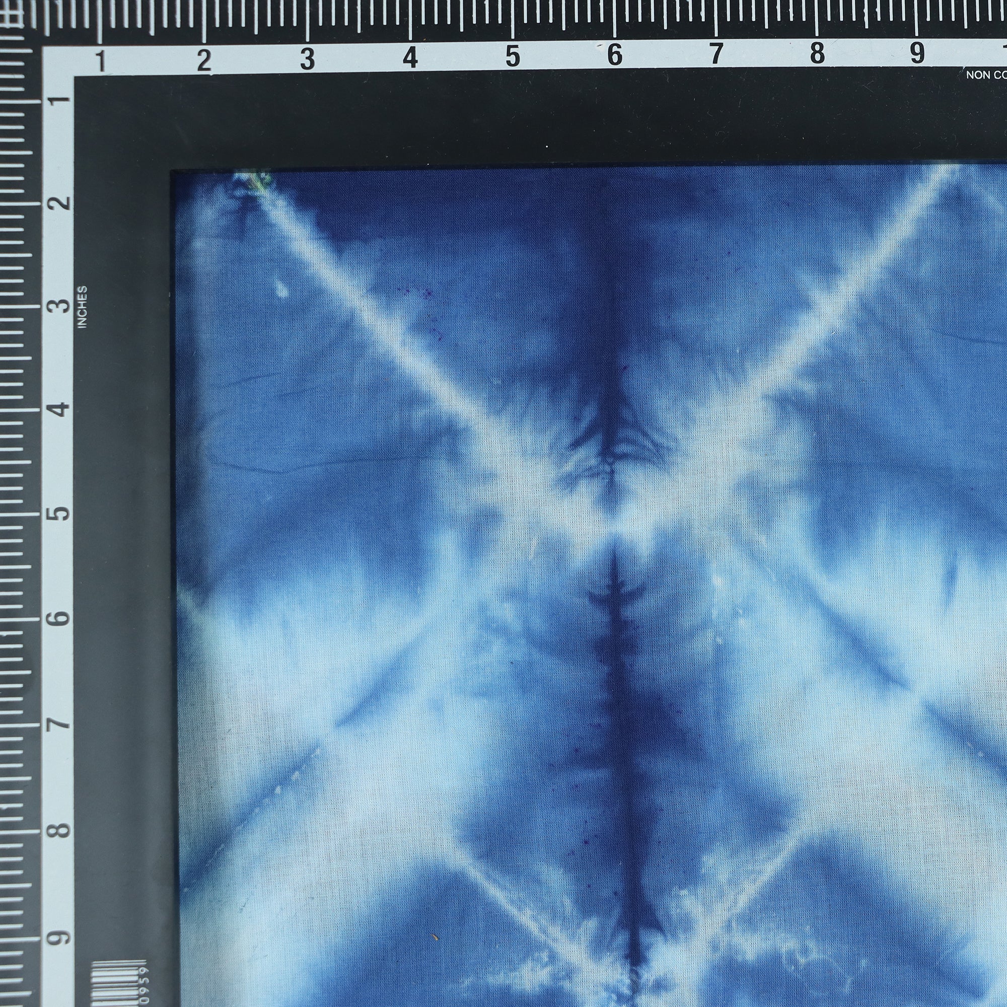 Traditional Blue Tie Dye Shibori Cotton Fabric