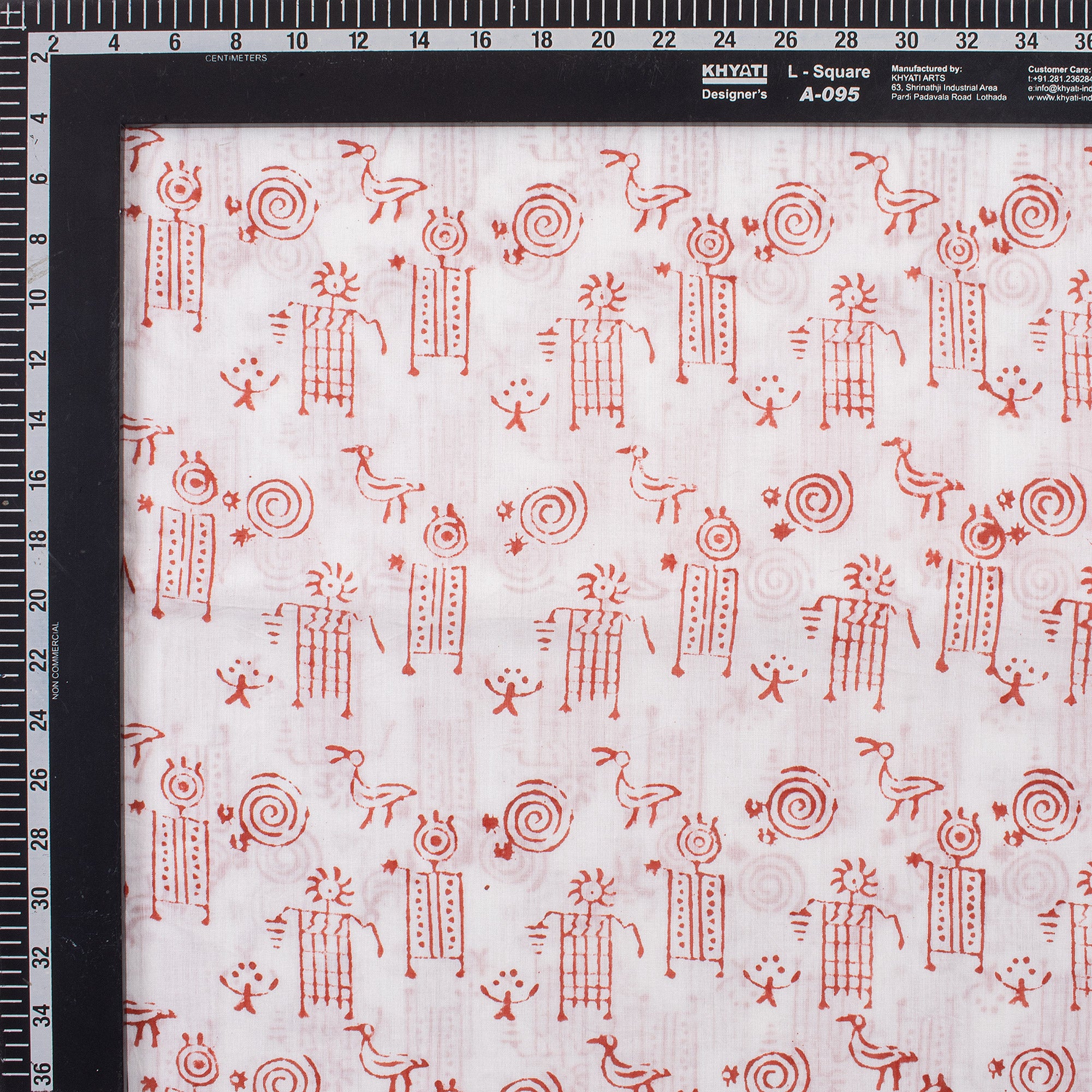 Traditional Hand Block Printed Organic Cotton Fabric