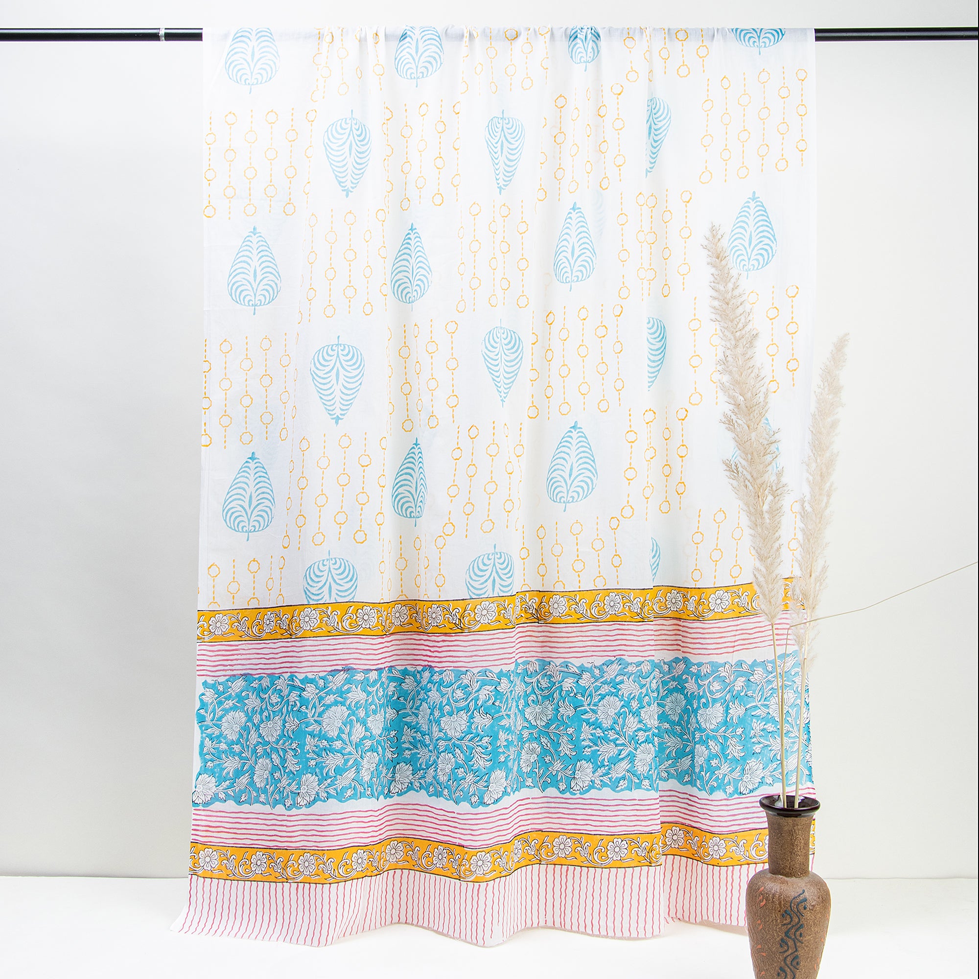 Handmade Blue Jaipuri Cotton Suit