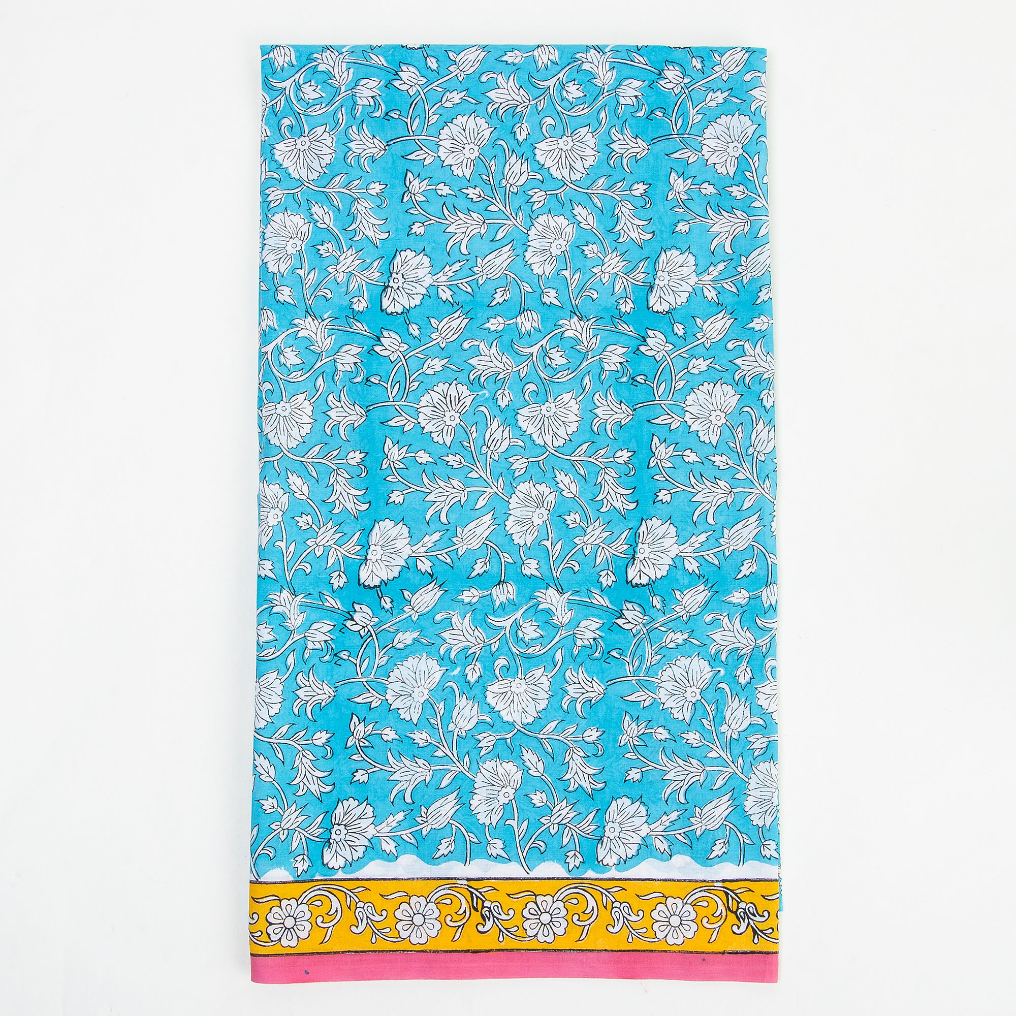 Handmade Blue Jaipuri Cotton Suit with price