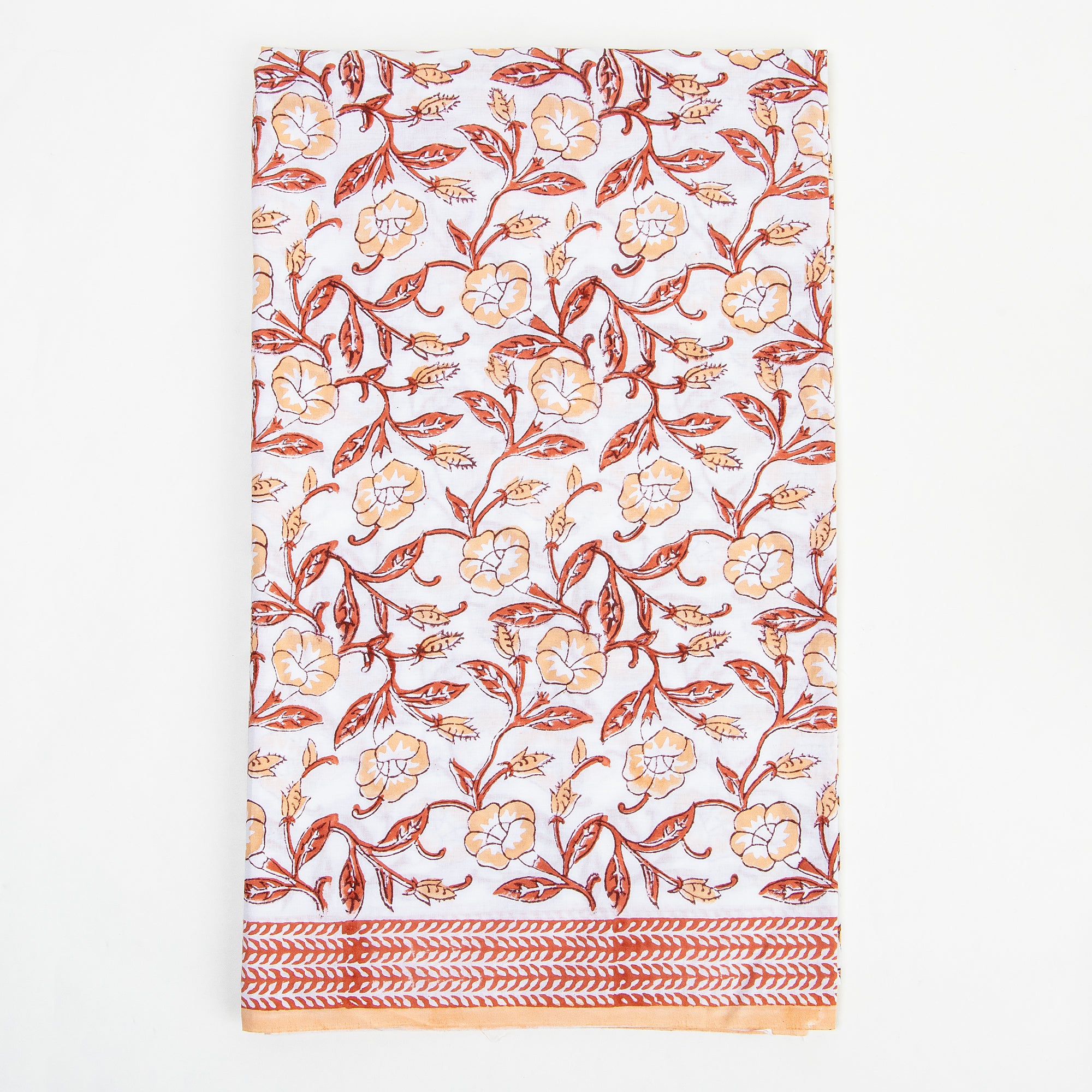 Flower Print Jaipuri Cotton Suit with Cotton Dupatta