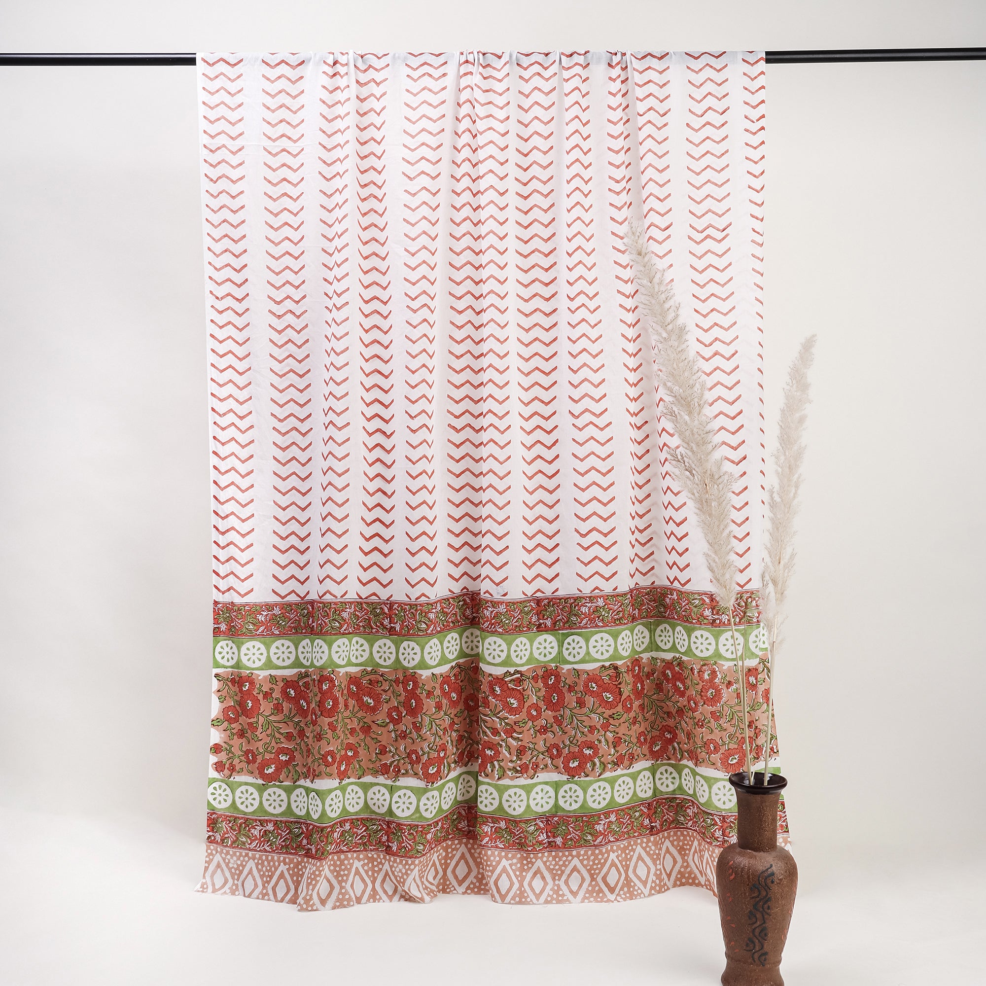 Woman Printed Unstitched Cotton Suits With Cotton Dupatta
