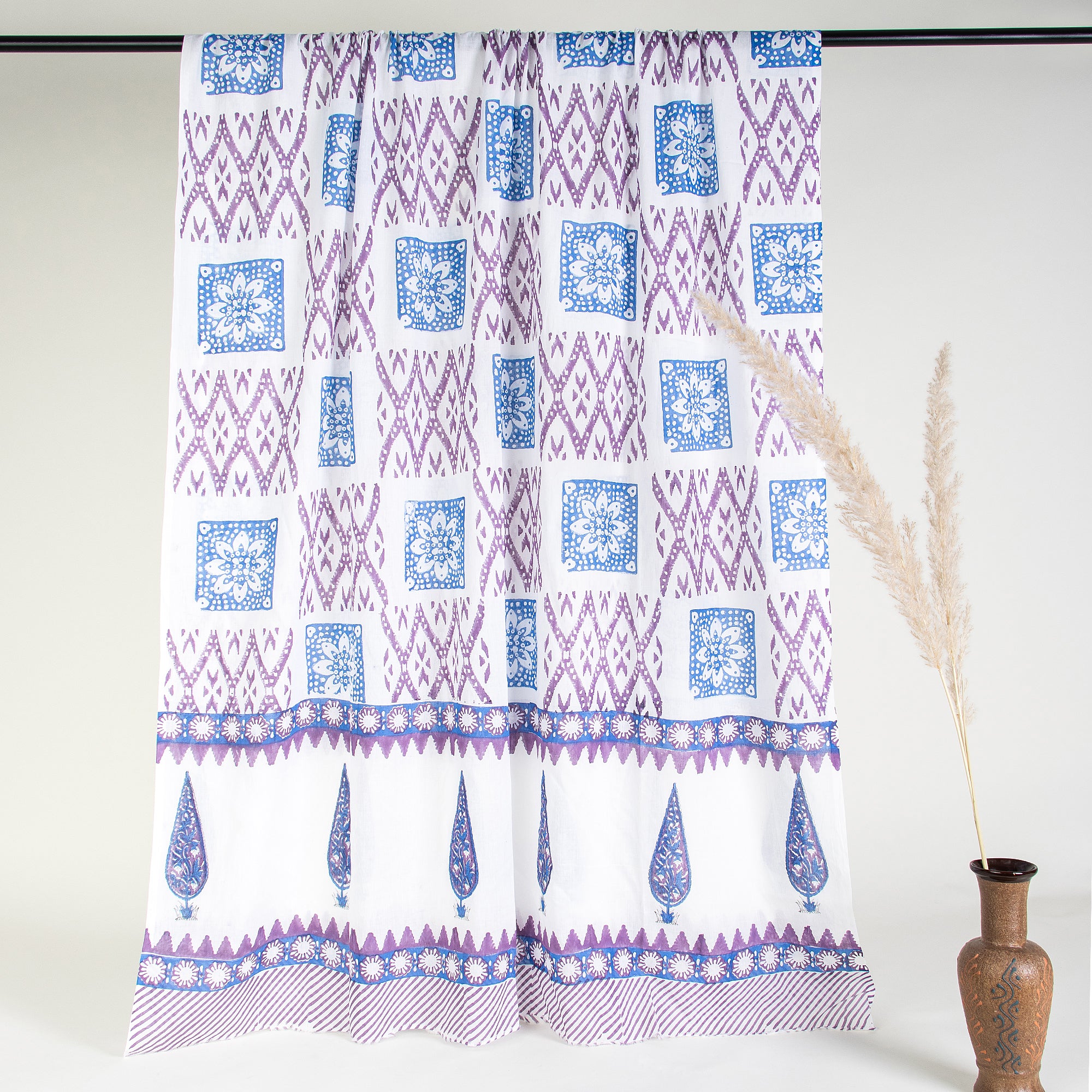 Leaf Print Hand Block Kota Dupatta & Unstitched Cotton Suits Online