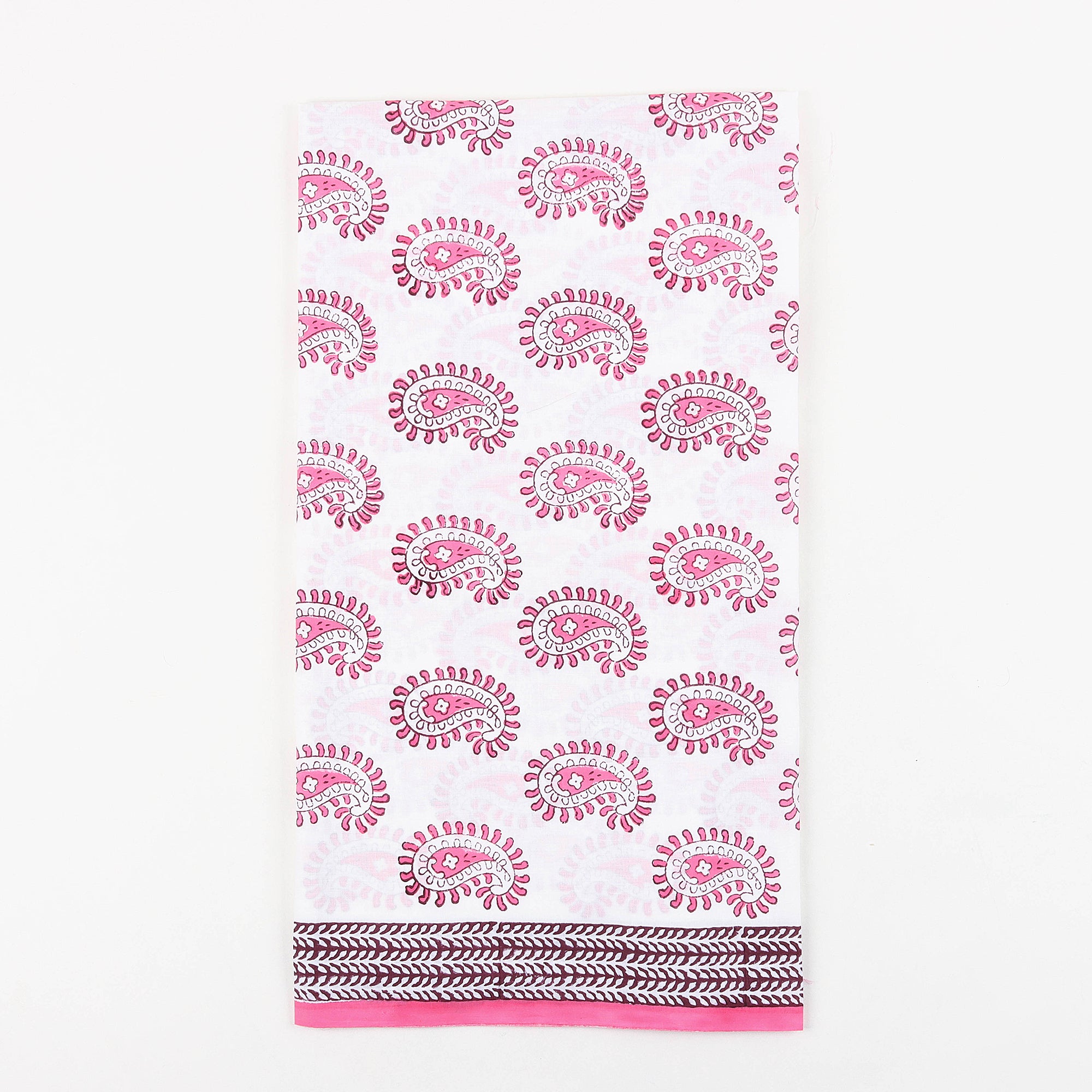 Pink Paisley Cotton Suits for Women with Kota Dupatta