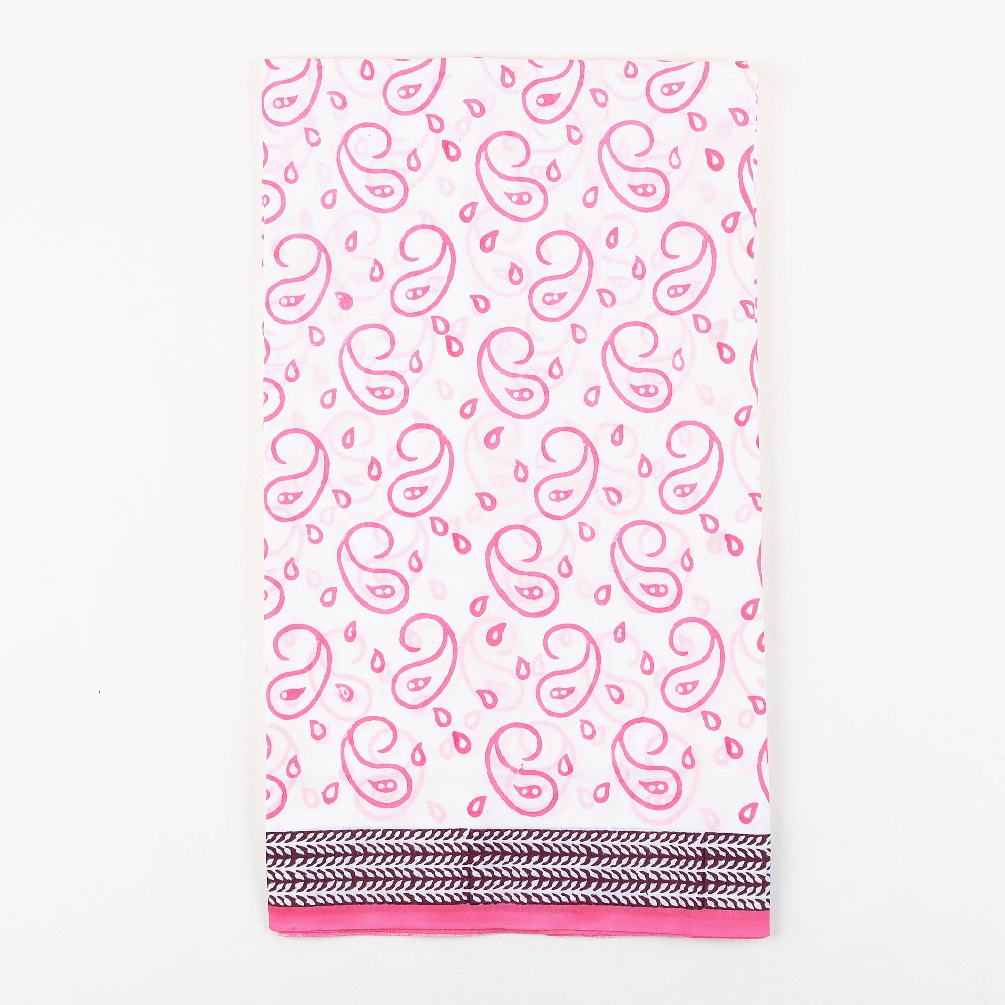 Pink Paisley Cotton Suits for Women with Kota Dupatta