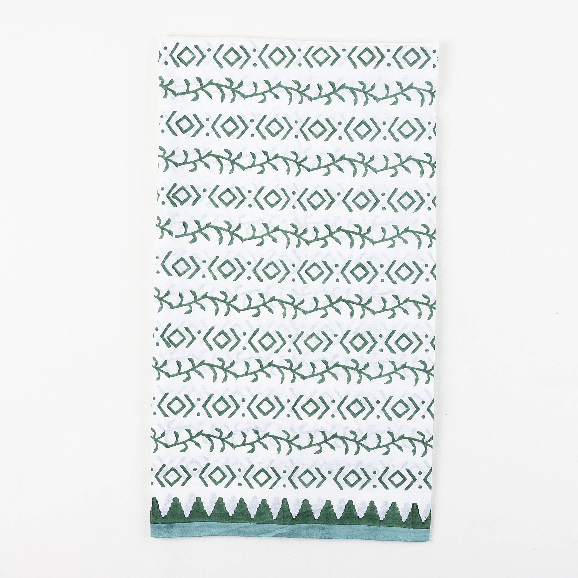 Green 3 Piece Suit for Women Cotton Suits with Cotton Dupatta