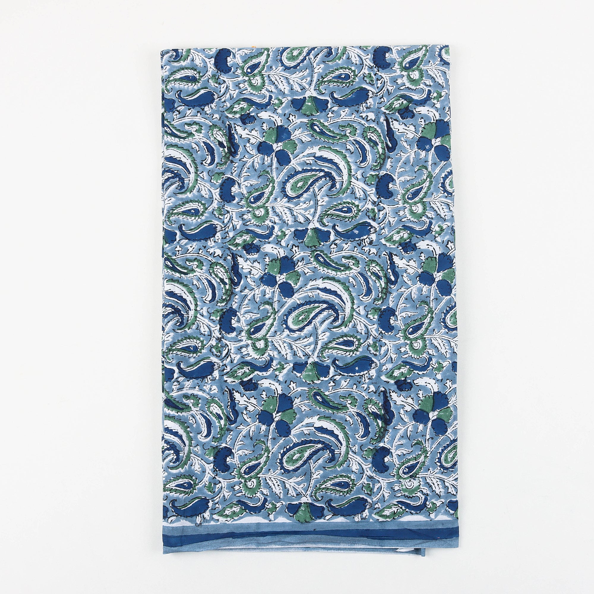 Blue Paisley Cotton Block Print Suits