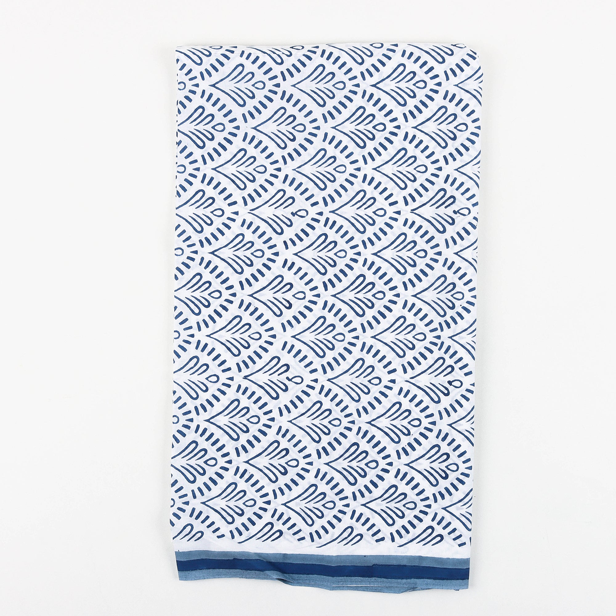 Blue Paisley Cotton Block Print Suits