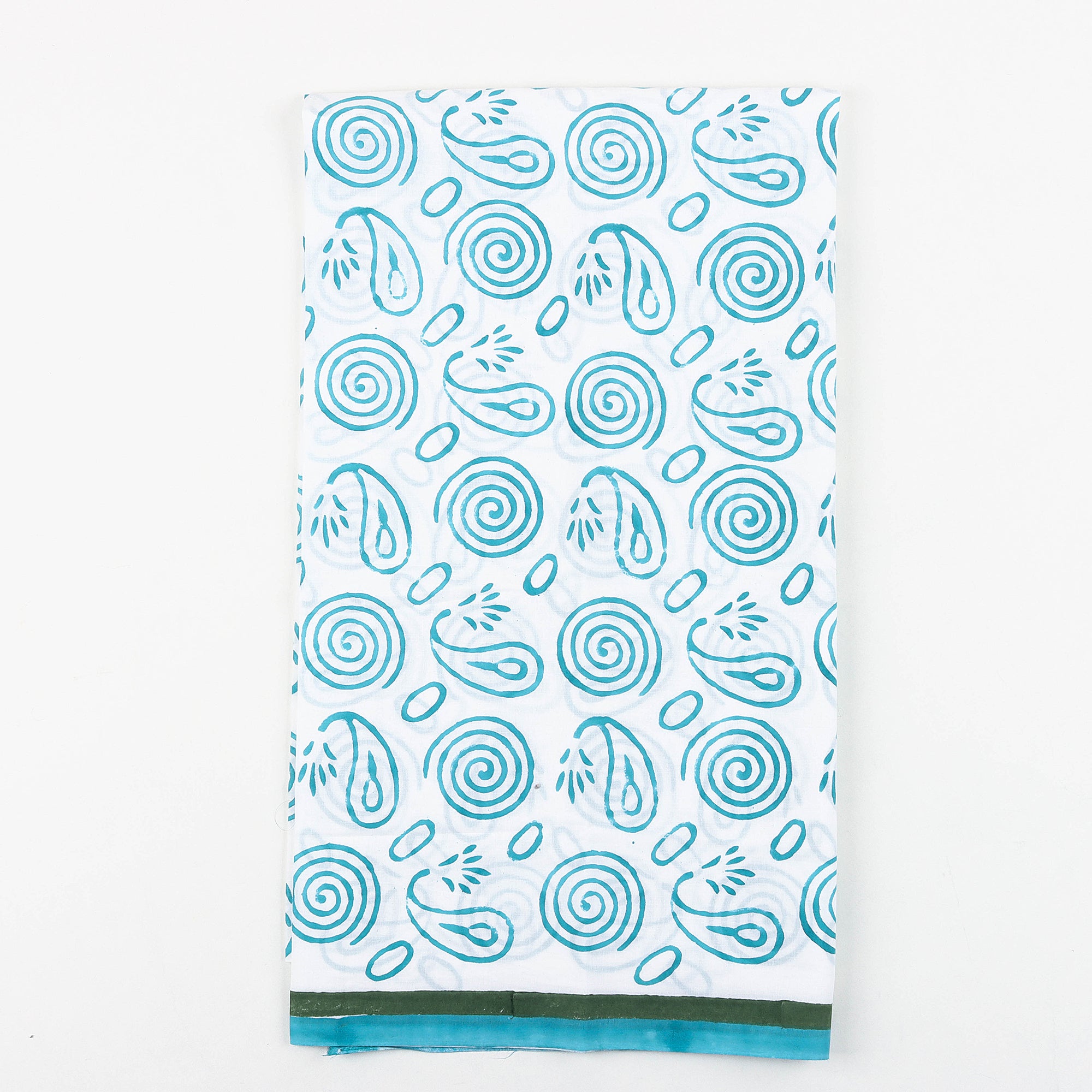 Sky Blue Unstitched Suit Design Cotton Dupatta