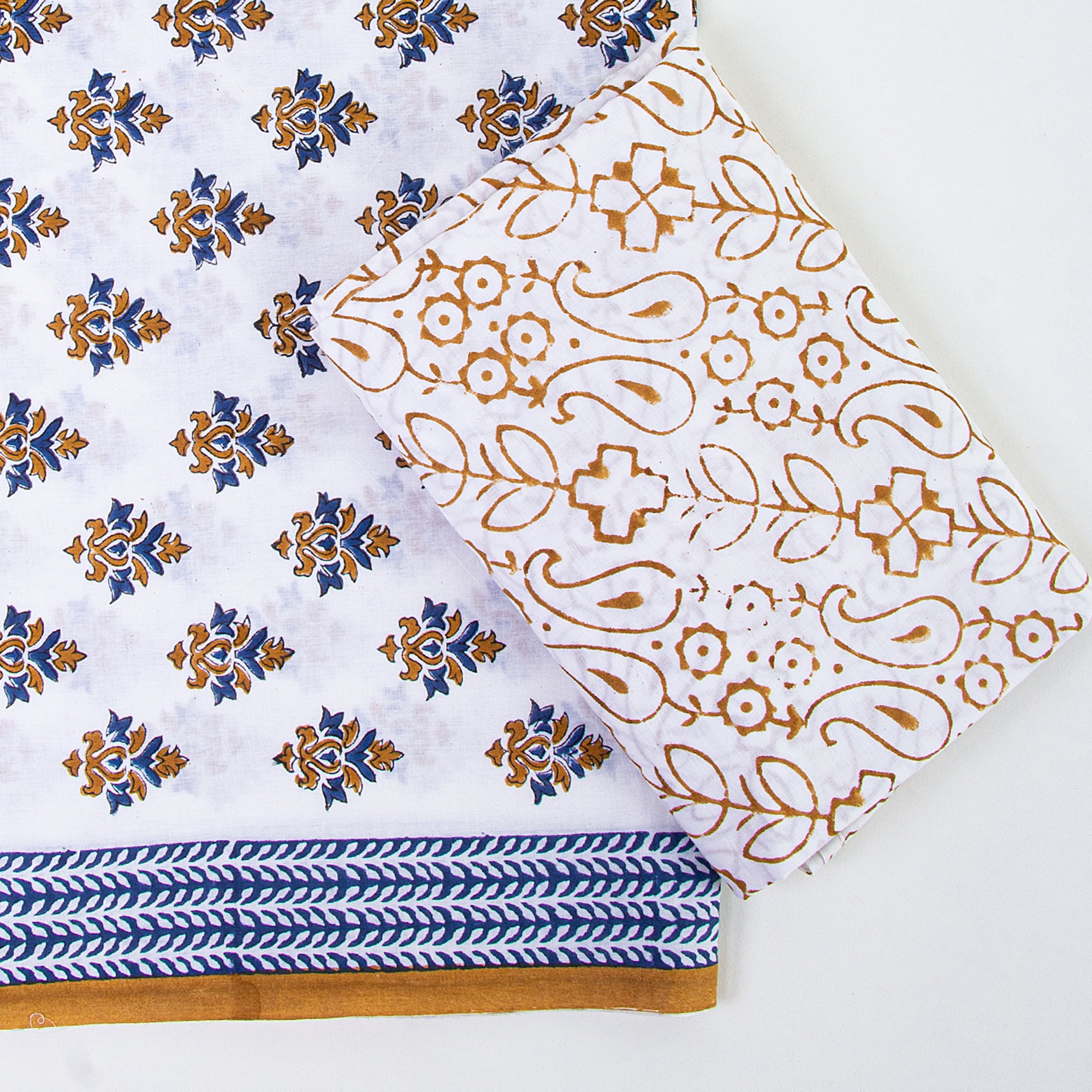 Unstitched Cotton Suits Kota Doria Dupatta