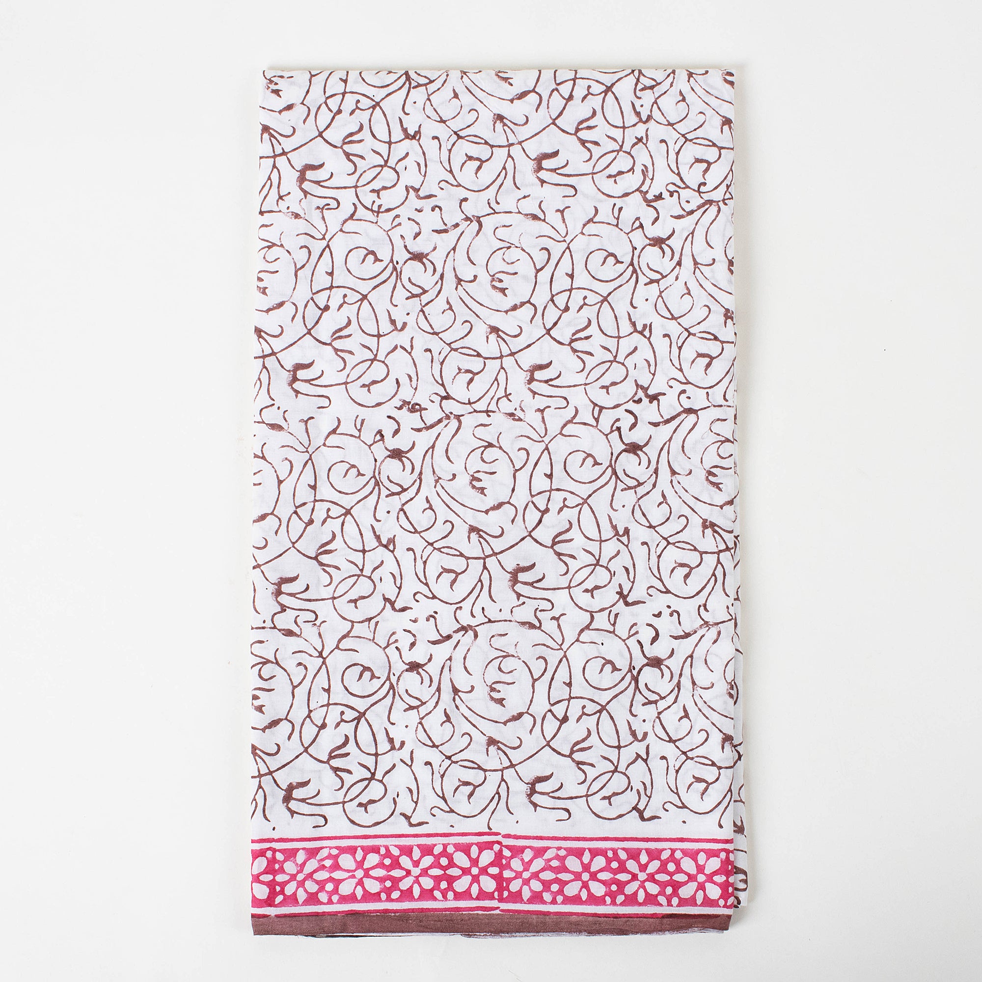 Pink Floral Cotton Suit Material