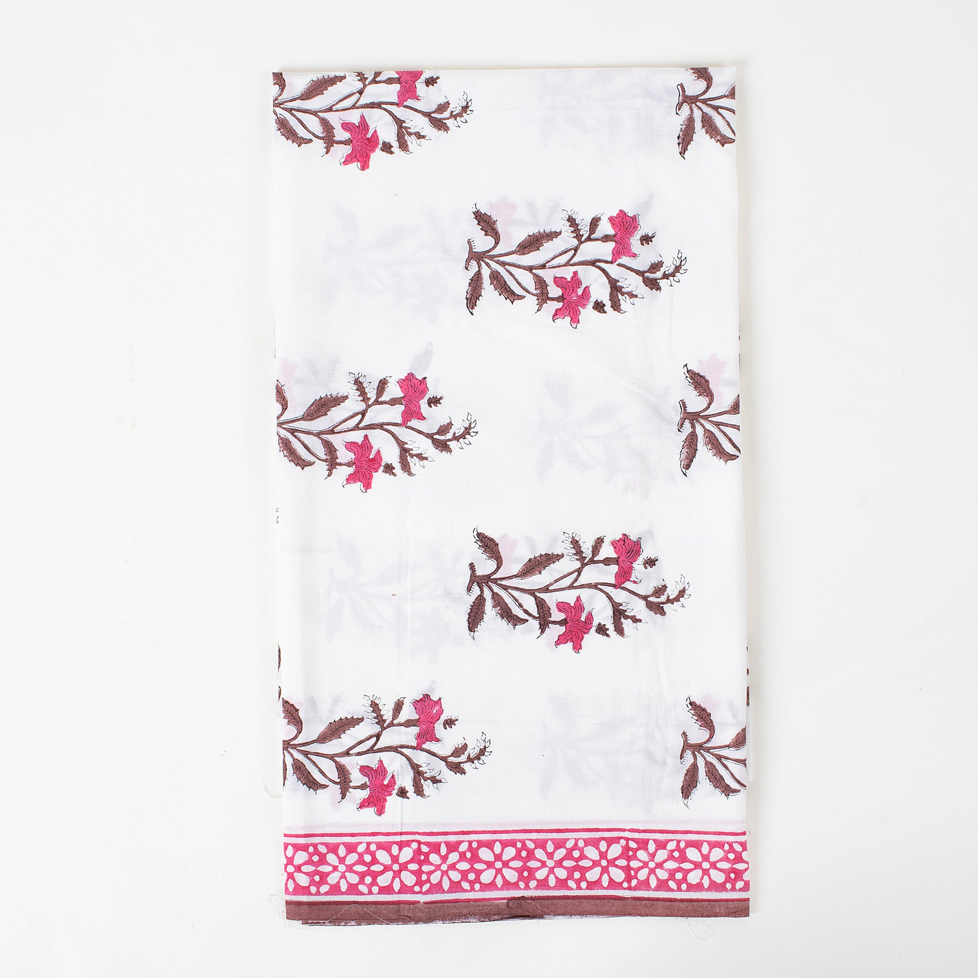 Pink Floral Block Print Suits