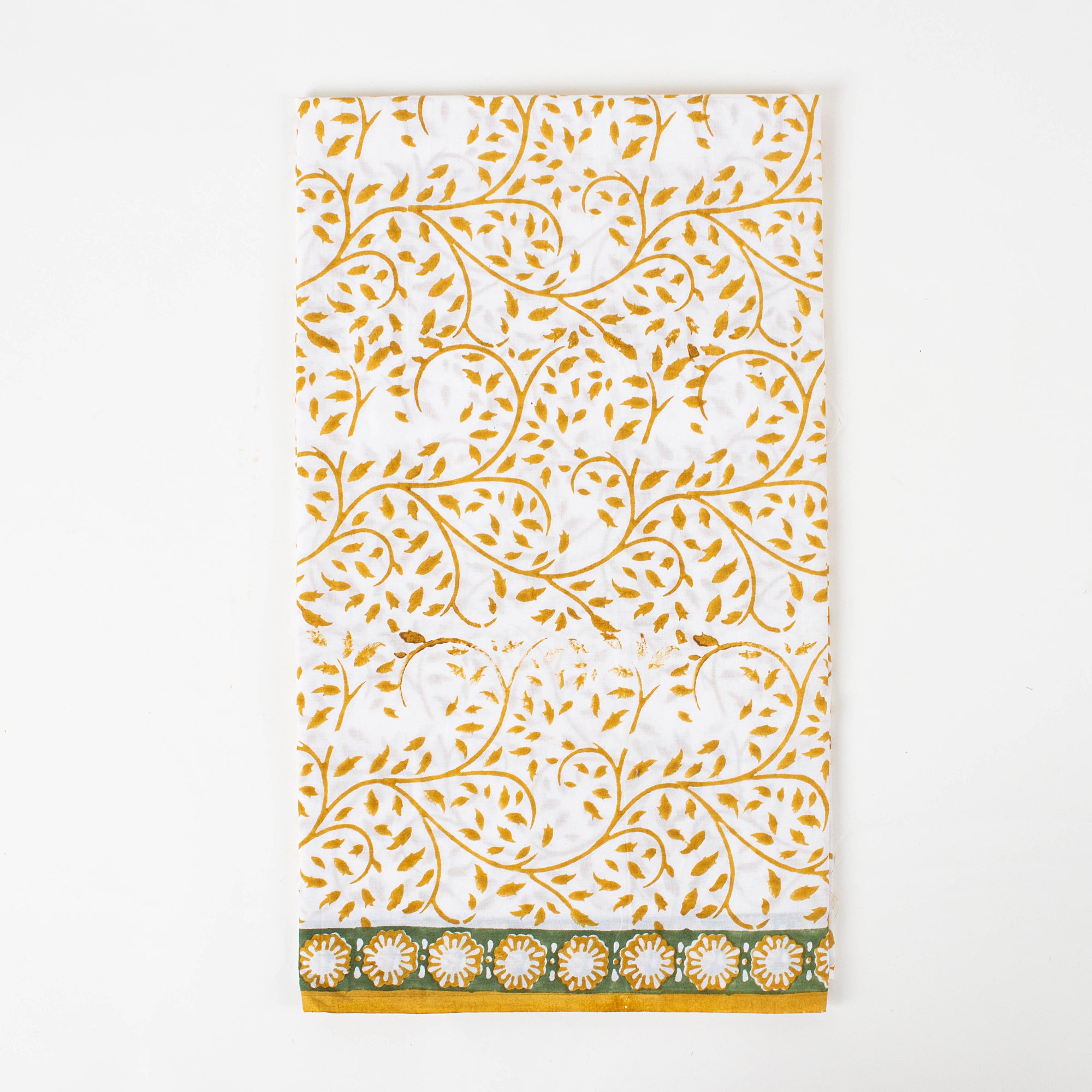 Mustard Yellow Umbrella Unstitched Suit Fabric