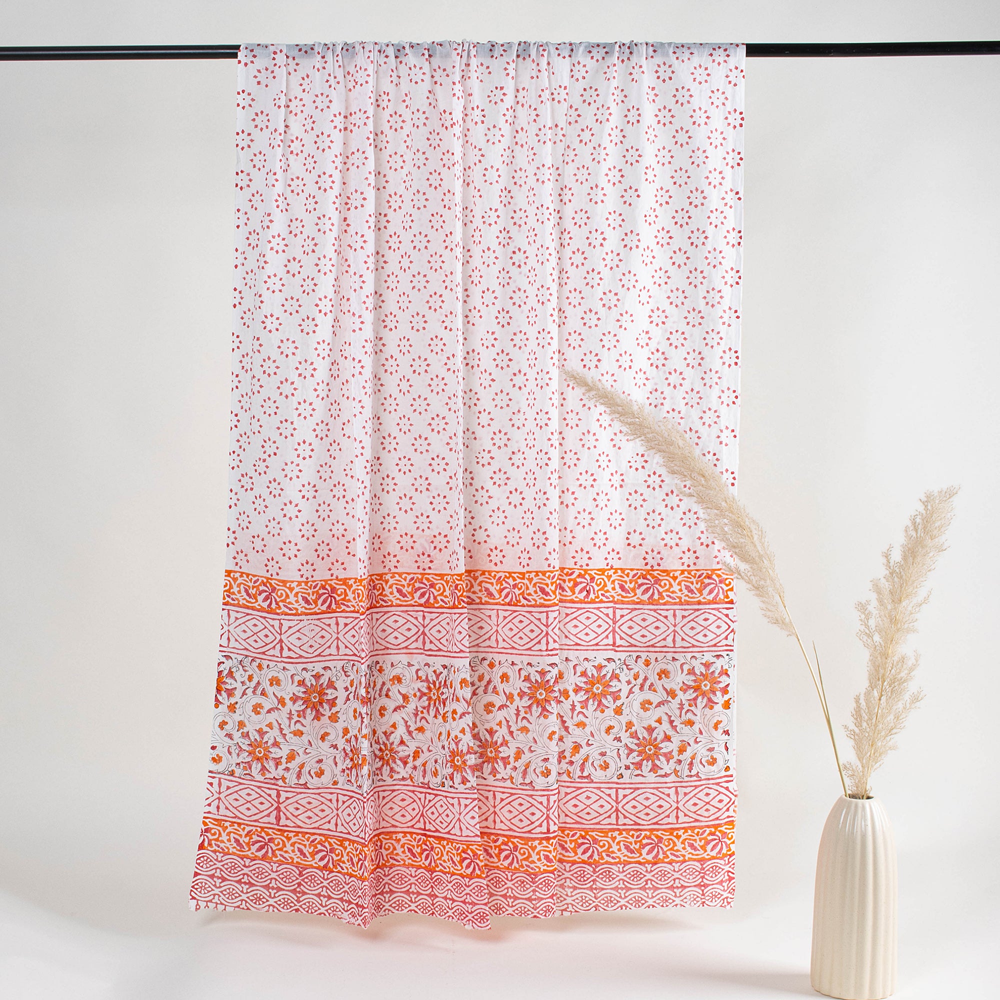 Unstitched Suit Three Piece Set with Floral Print Cotton Dupatta