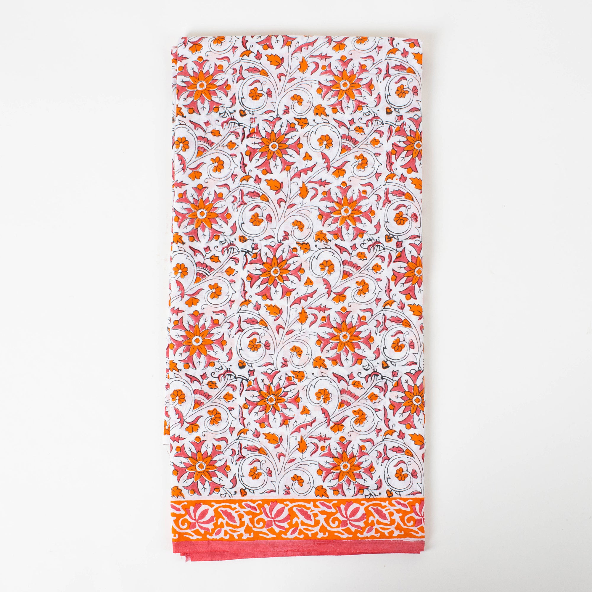 Unstitched Suit Three Piece Set with Floral Print Cotton Dupatta