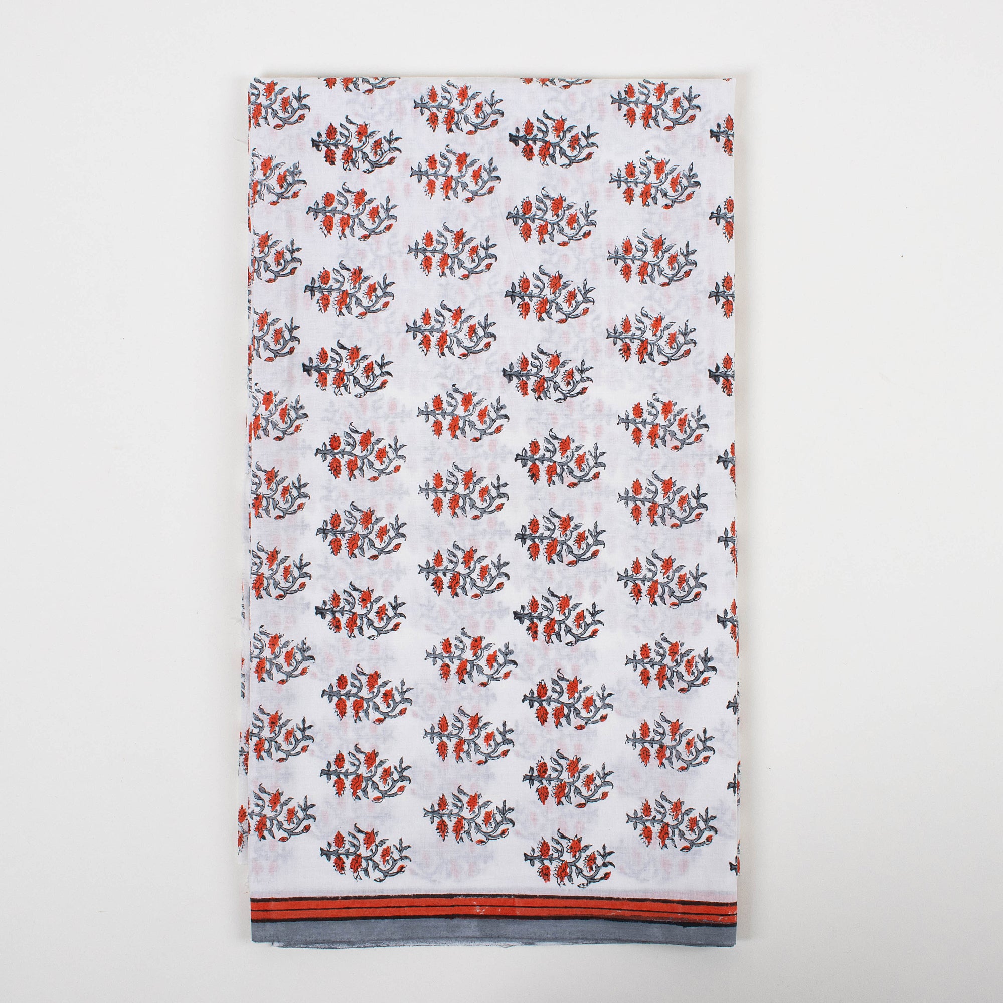 Hand Block Floral Suit Womens Suit Set with Kota Doria Dupatta