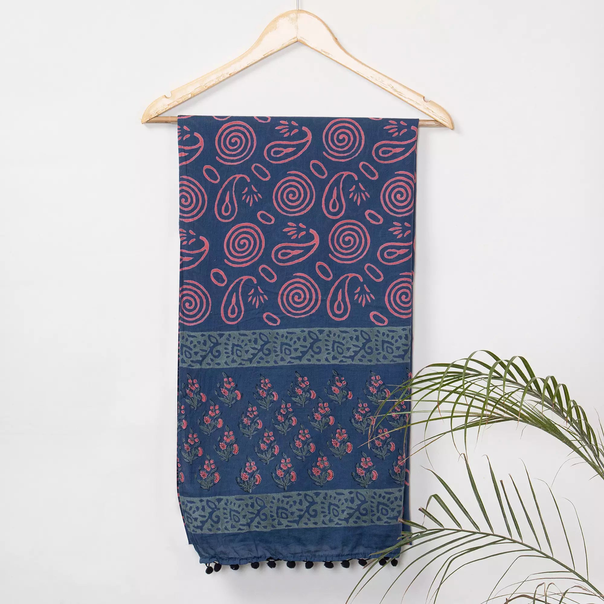 Ultra Soft Red Paisley Printed Dupatta for Girls