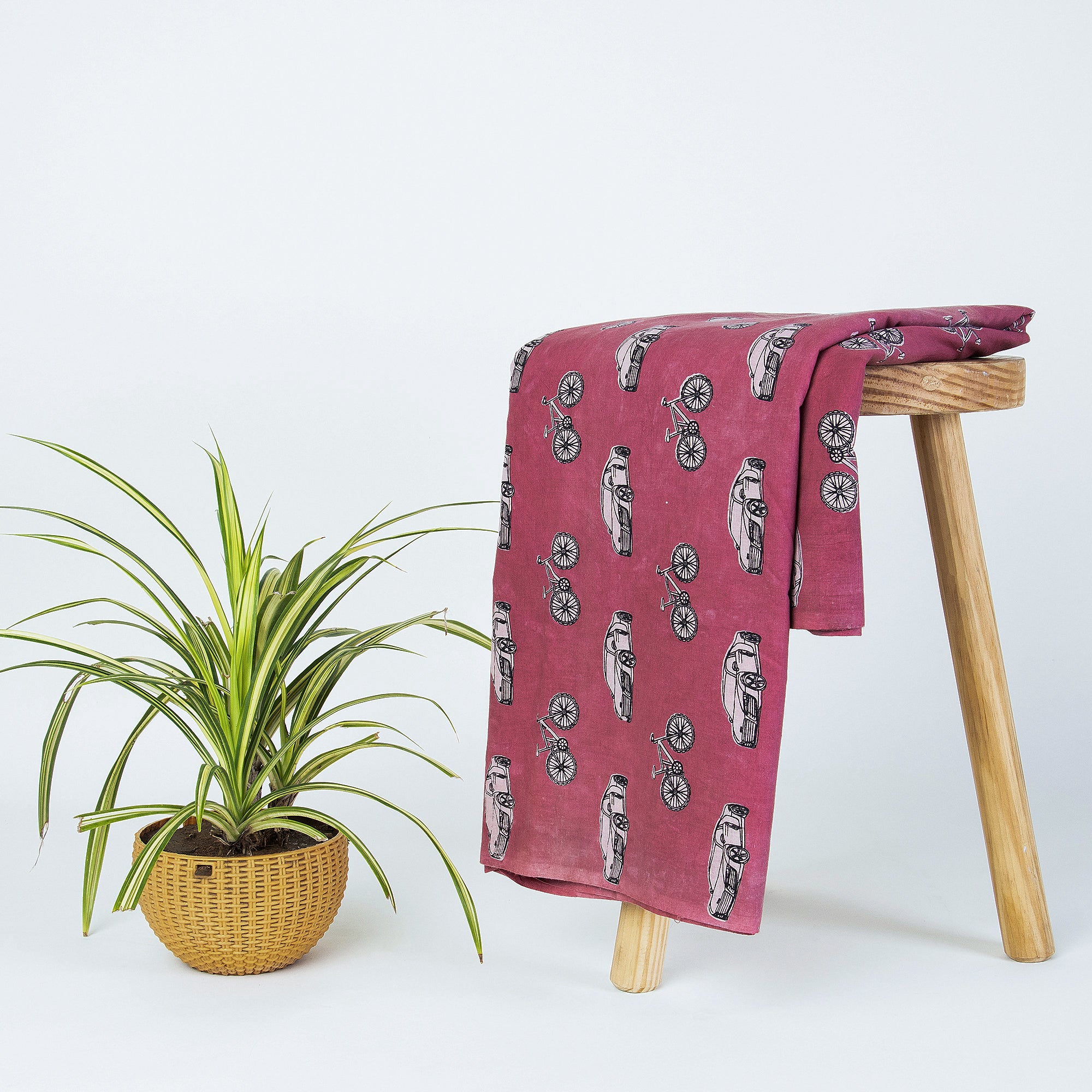 Veshicle Soft Cotton Dabu Hand Block Print Fabric