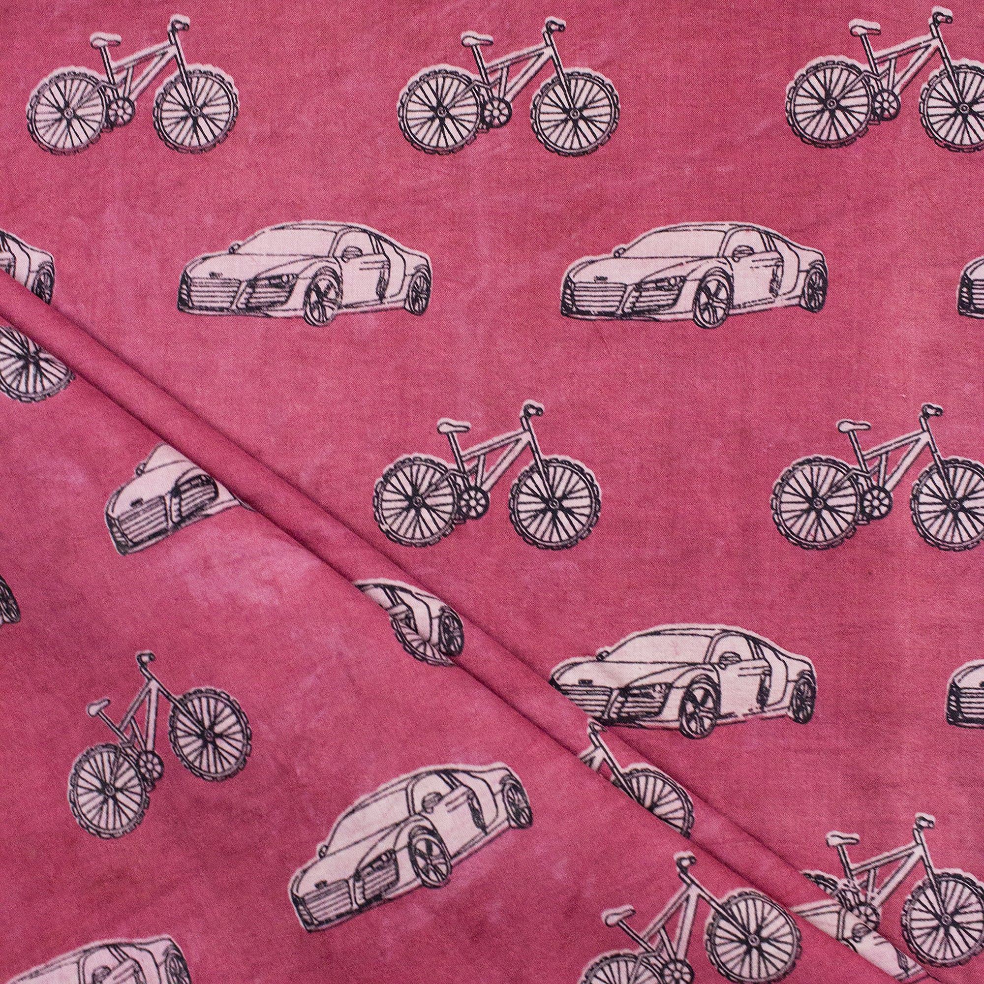 Veshicle Soft Cotton Dabu Hand Block Print Fabric