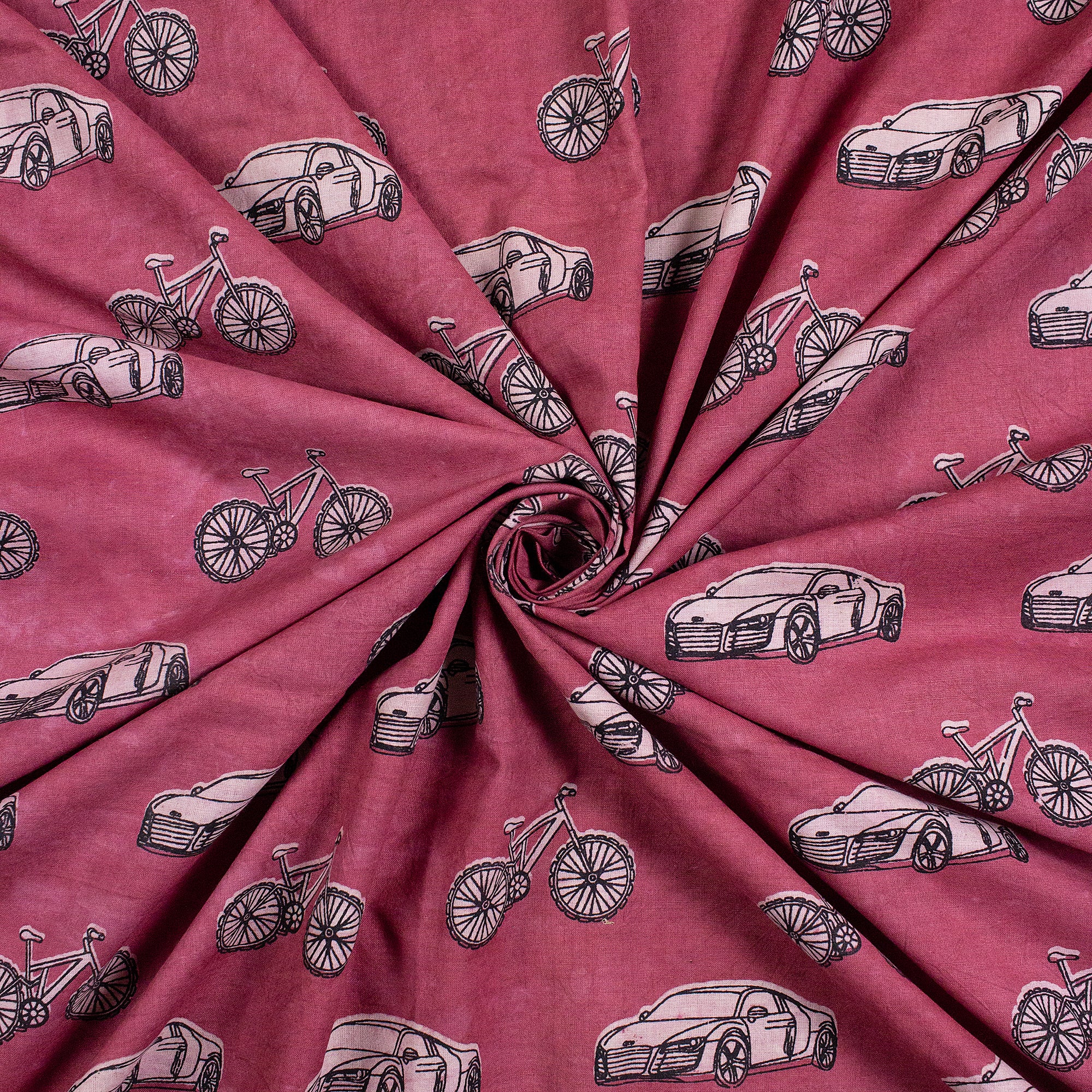 Veshicle Soft Cotton Dabu Hand Block Print Fabric