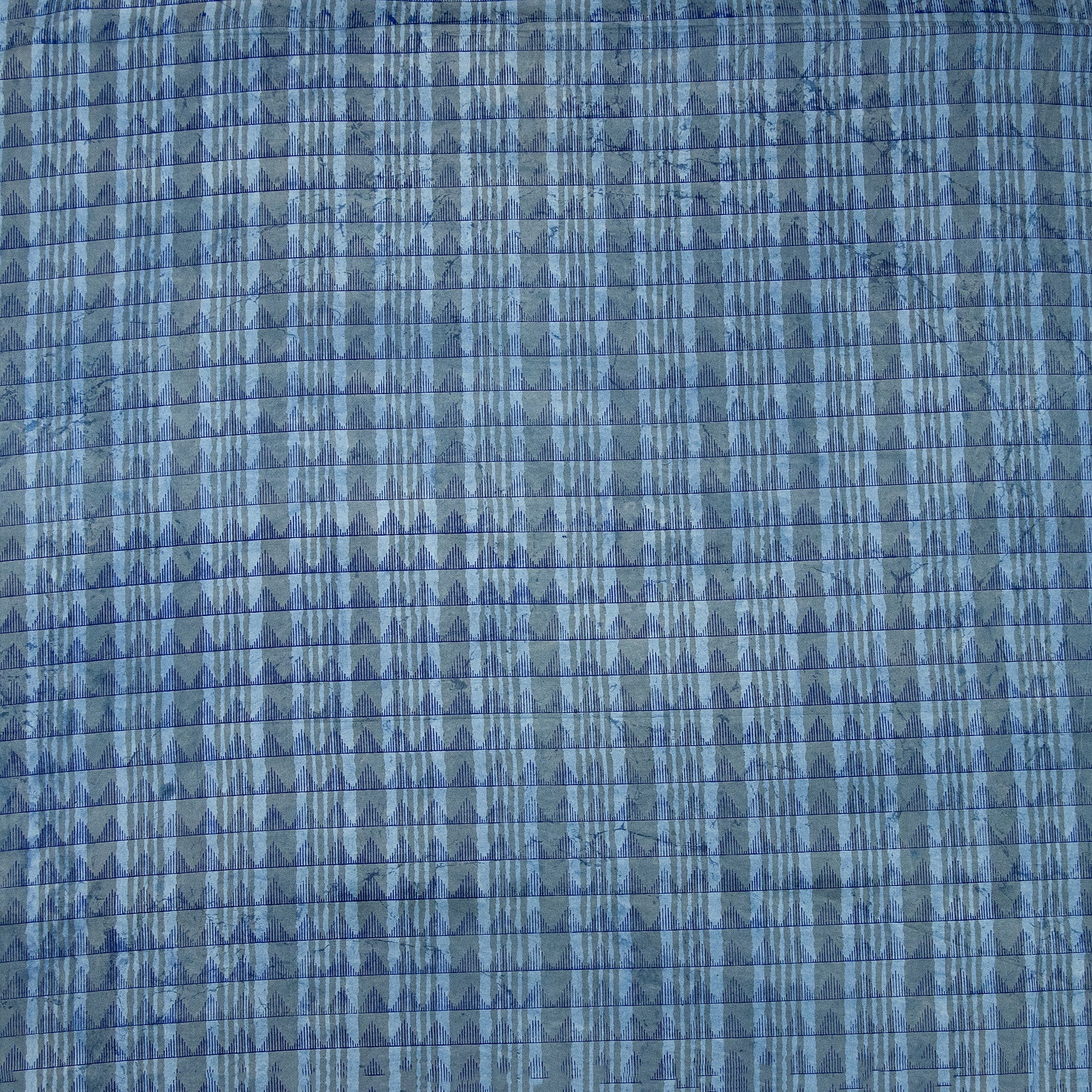 Wave Dabu Hand Block Print Fabric By The Yard