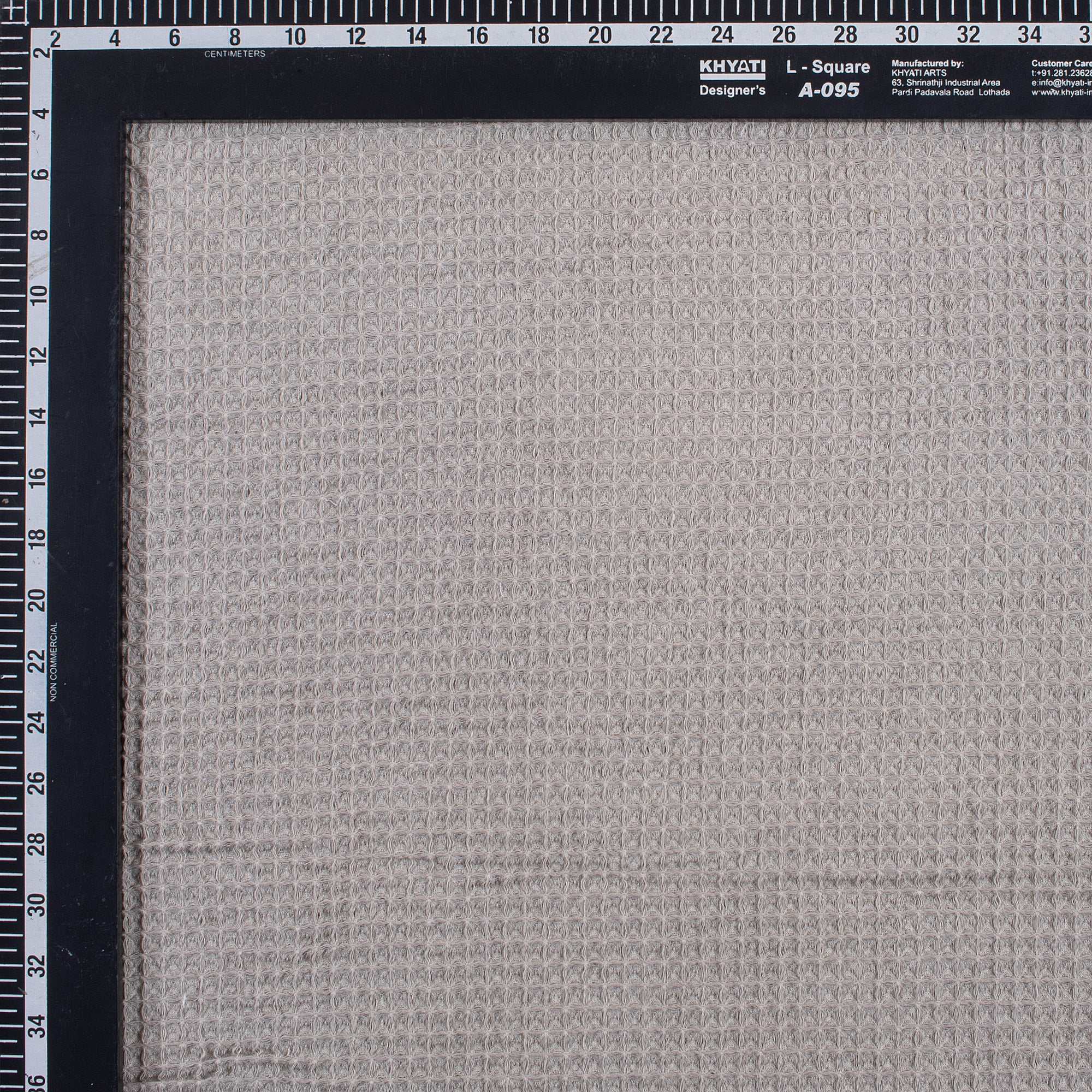 Weave Chunky Plain Waffle Material Fabric